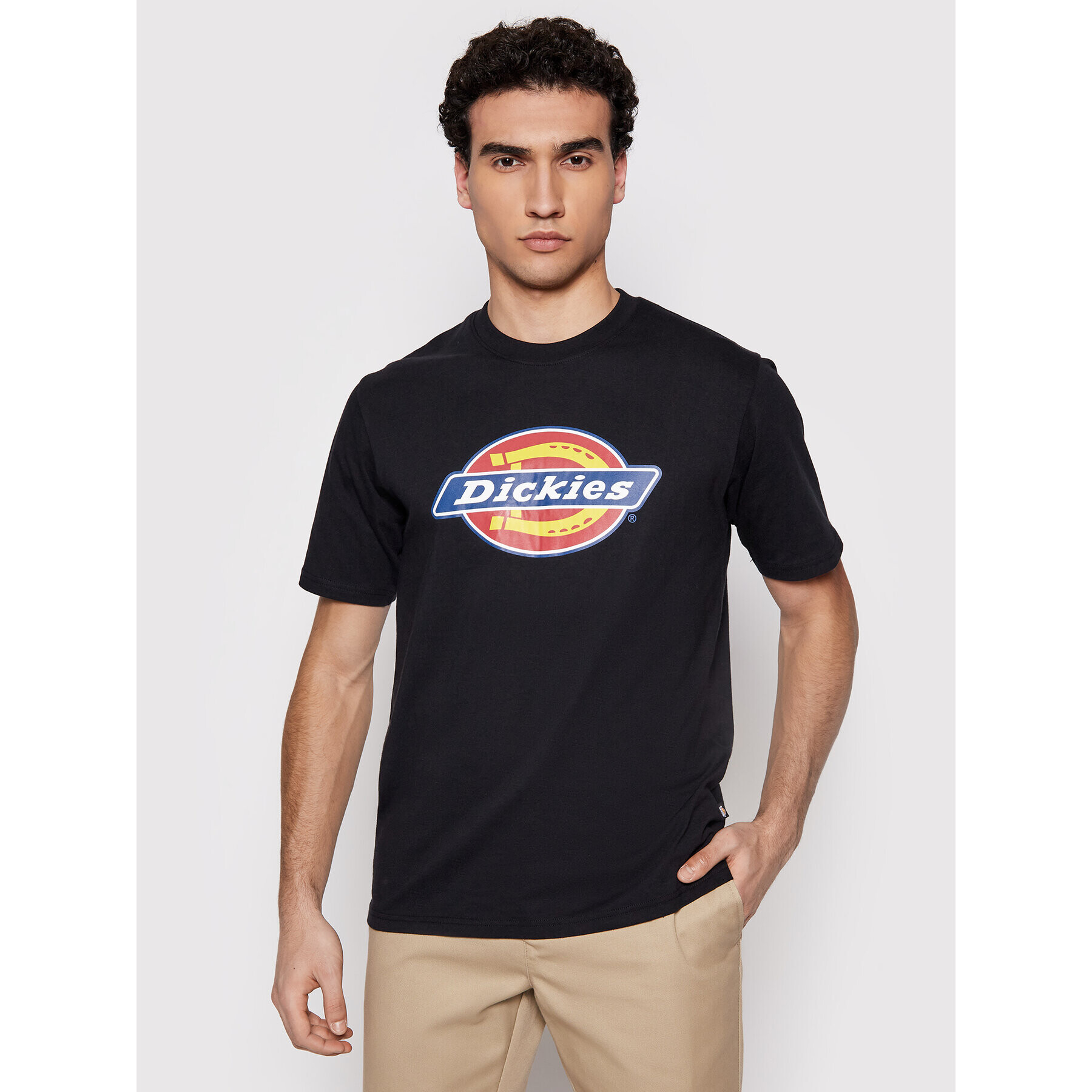 Dickies Тишърт Icon Logo DK0A4XC9BLK1 Черен Regular Fit - Pepit.bg