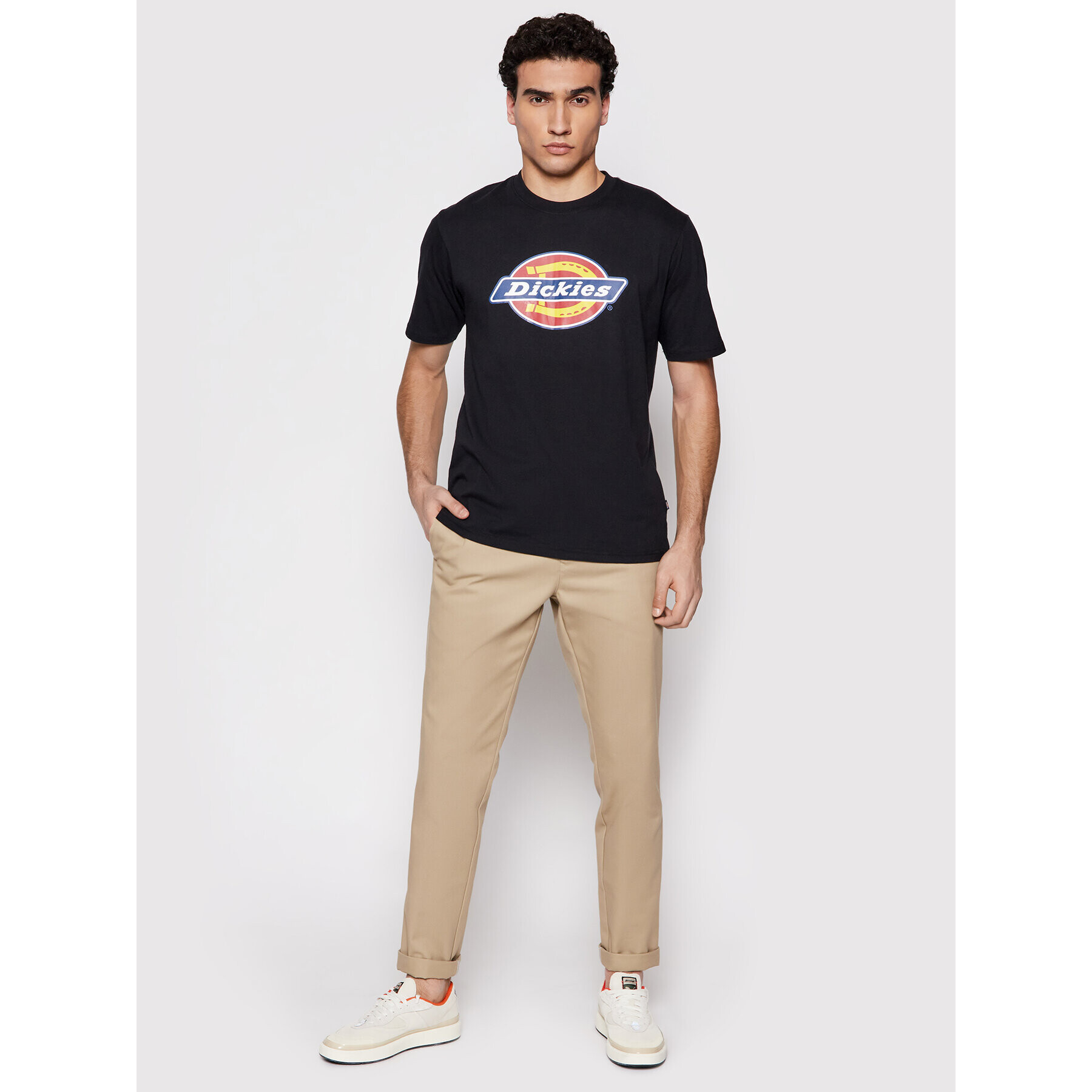 Dickies Тишърт Icon Logo DK0A4XC9BLK1 Черен Regular Fit - Pepit.bg
