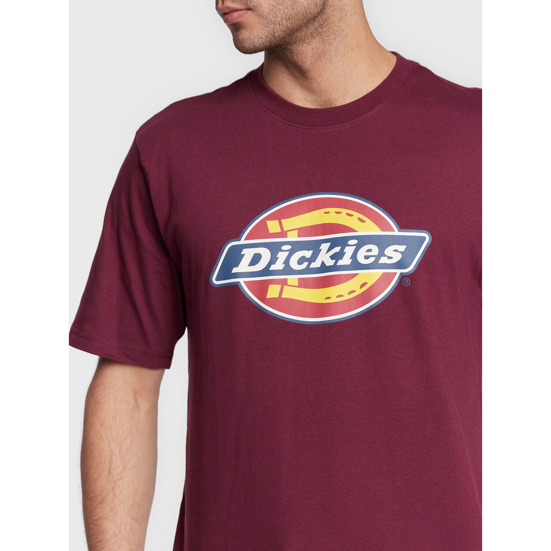 Dickies Тишърт Icon Logo DK0A4XC9C95 Бордо Regular Fit - Pepit.bg