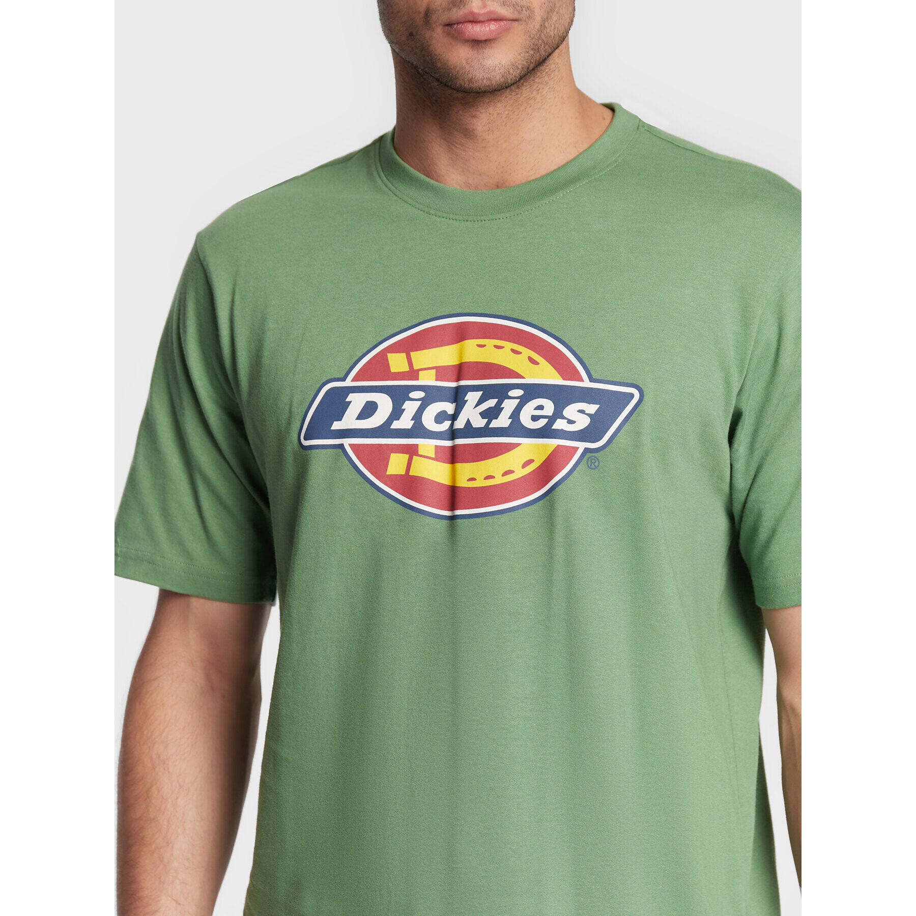 Dickies Тишърт Icon Logo DK0A4XC9C97 Зелен Regular Fit - Pepit.bg