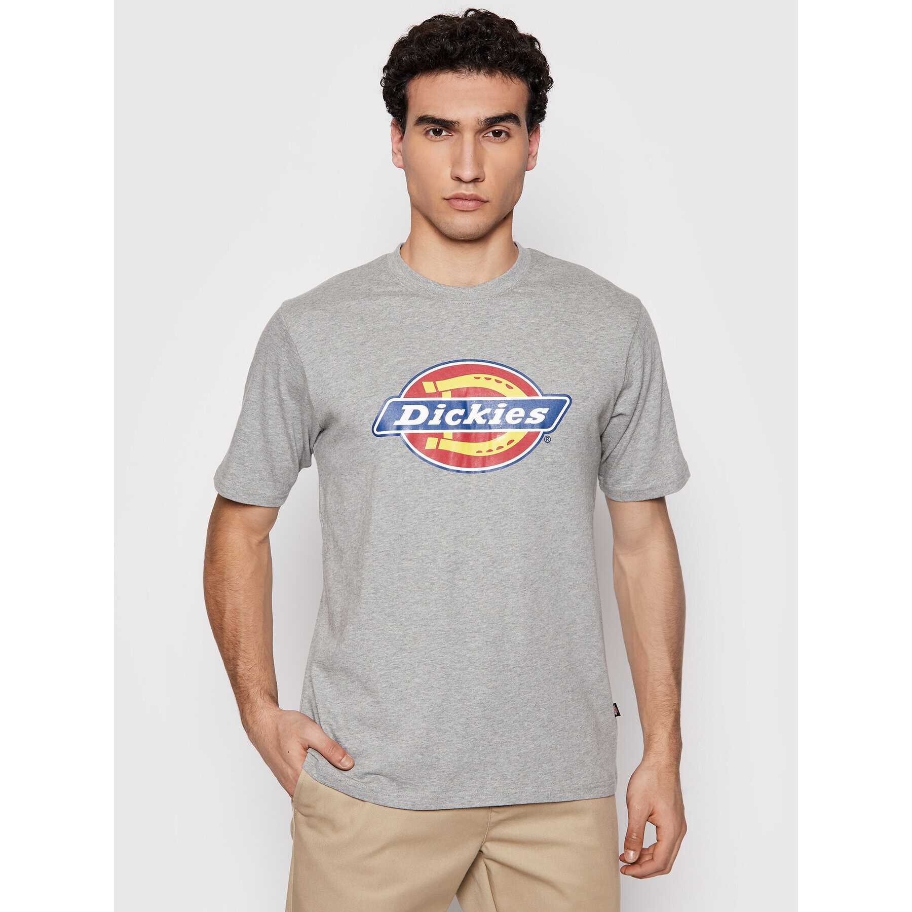 Dickies Тишърт Icon Logo DK0A4XC9GYM1 Сив Regular Fit - Pepit.bg