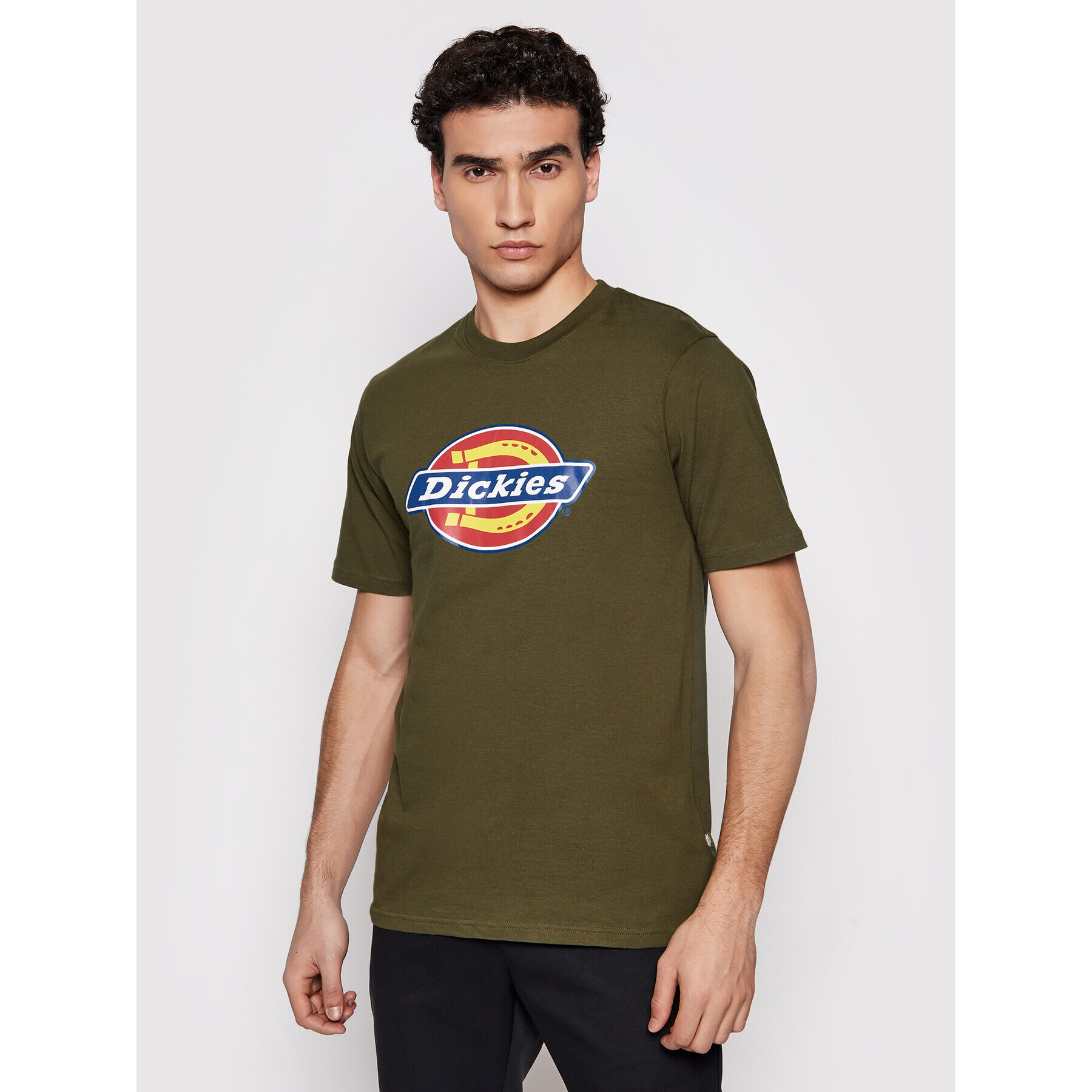 Dickies Тишърт Icon Logo DK0A4XC9MGR1 Зелен Regular Fit - Pepit.bg