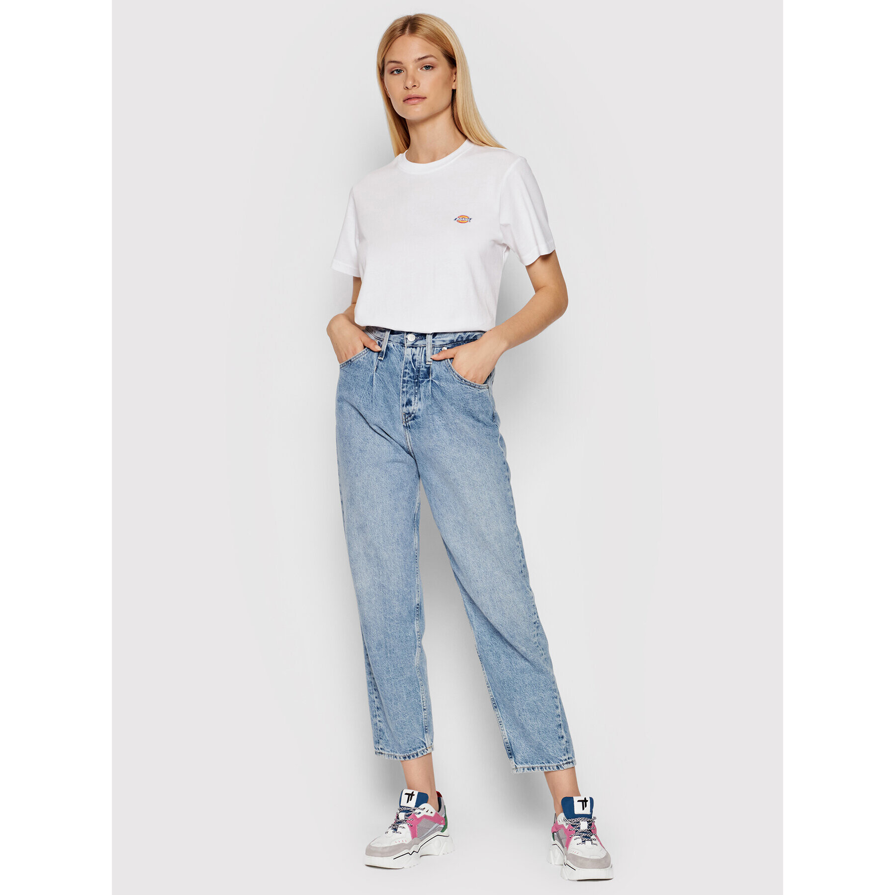 Dickies Тишърт Mapleton DK0A4XDAWHX Бял Regular Fit - Pepit.bg