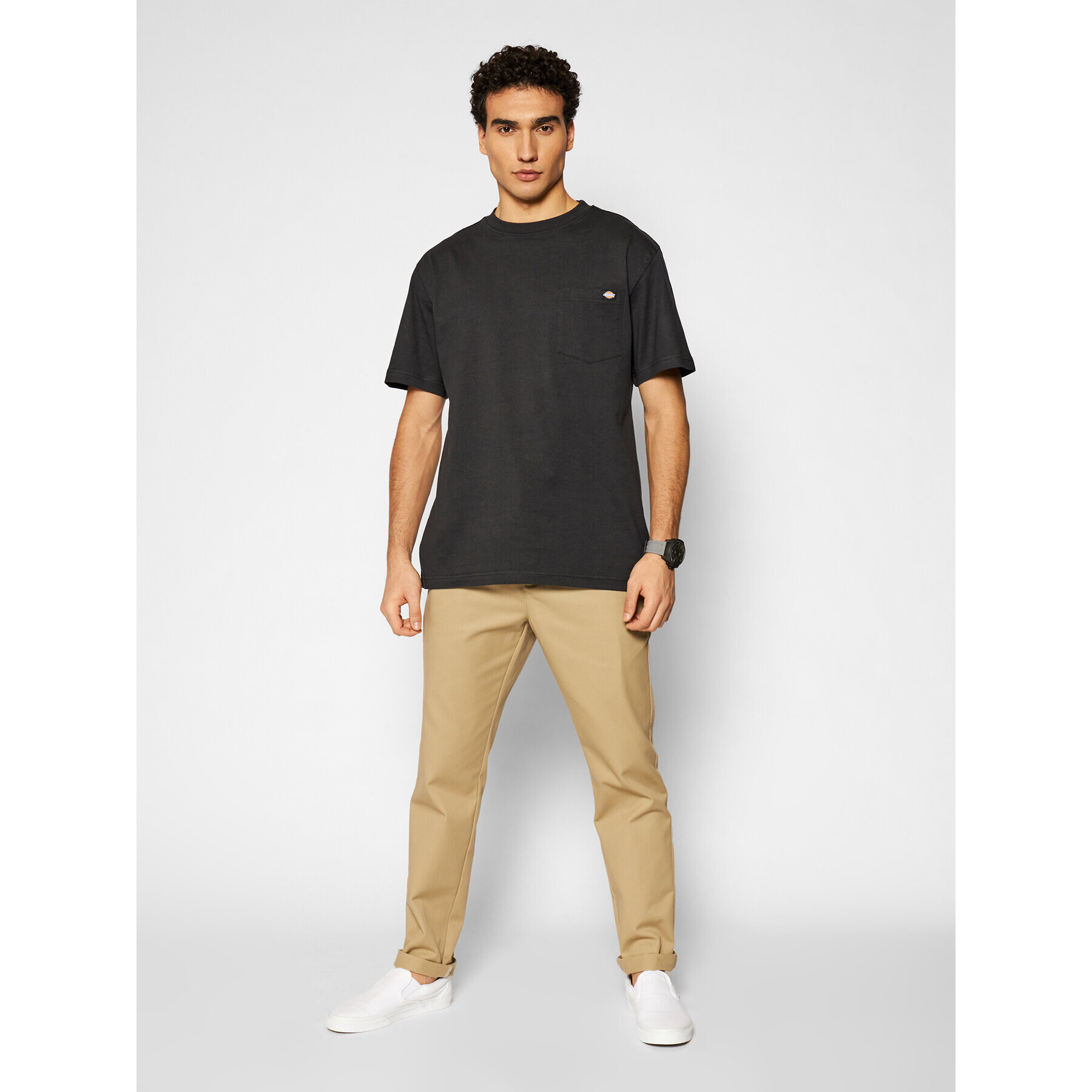 Dickies Тишърт Porterdale DK0A4TMOBLK Черен Regular Fit - Pepit.bg