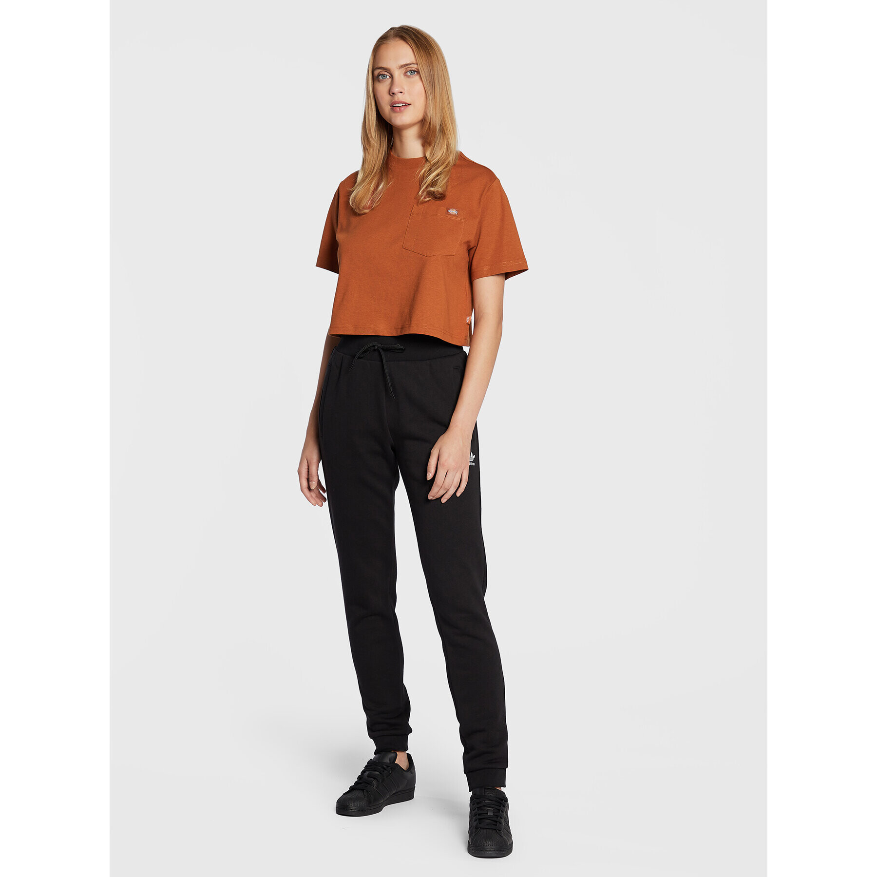 Dickies Тишърт Porterdale DK0A4XDEIEX Кафяв Relaxed Fit - Pepit.bg