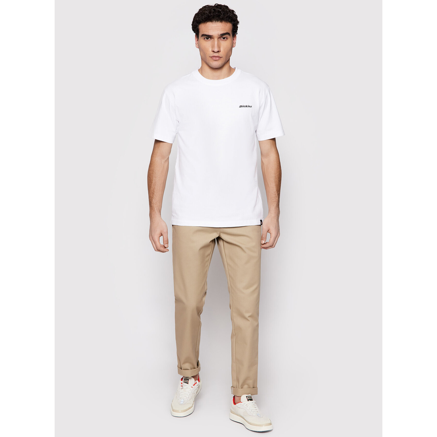 Dickies Тишърт Ss Loretto DK0A4X9OWHX Бял Regular Fit - Pepit.bg