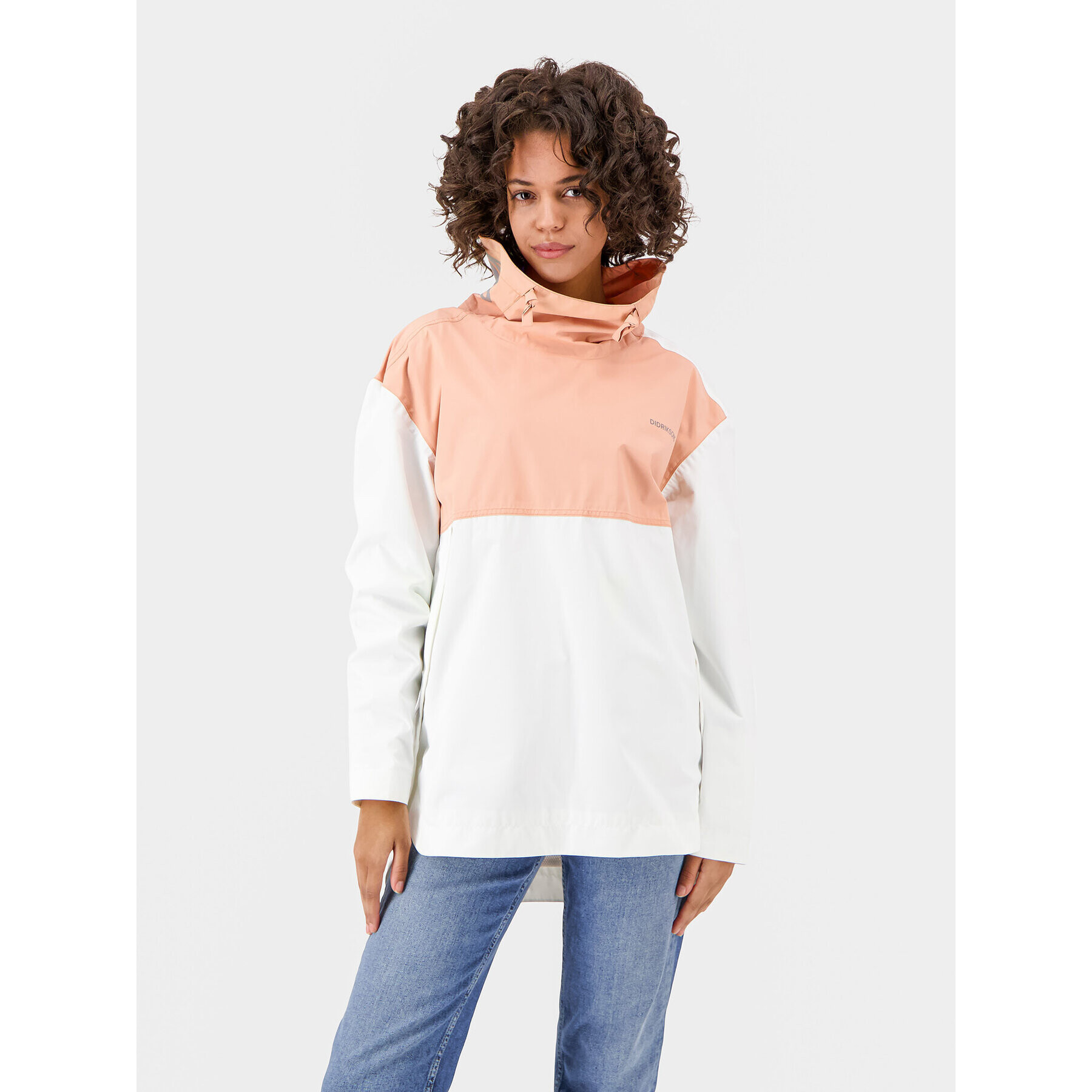 Didriksons Яке за дъжд Thyra 504652 Бял Regular Fit - Pepit.bg