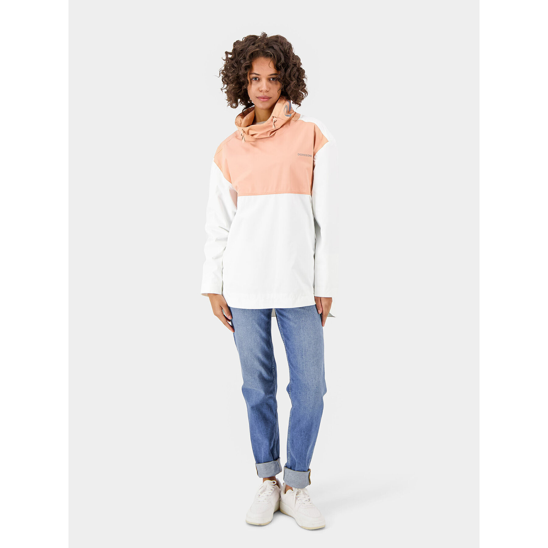 Didriksons Яке за дъжд Thyra 504652 Бял Regular Fit - Pepit.bg