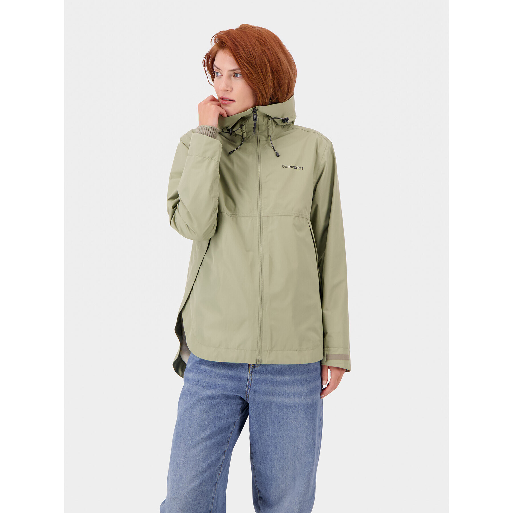 Didriksons Яке за дъжд Tilde 504645 Зелен Regular Fit - Pepit.bg