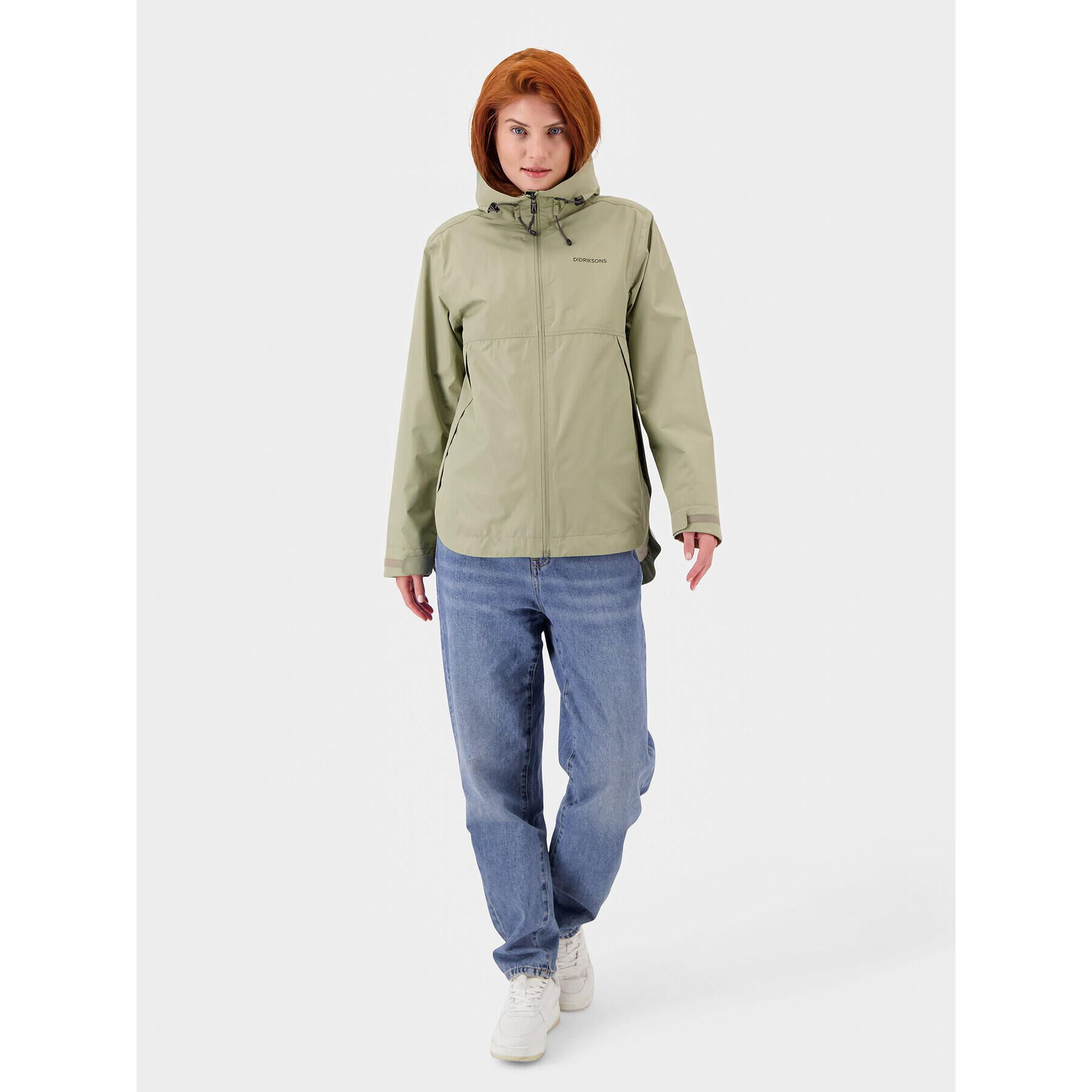 Didriksons Яке за дъжд Tilde 504645 Зелен Regular Fit - Pepit.bg