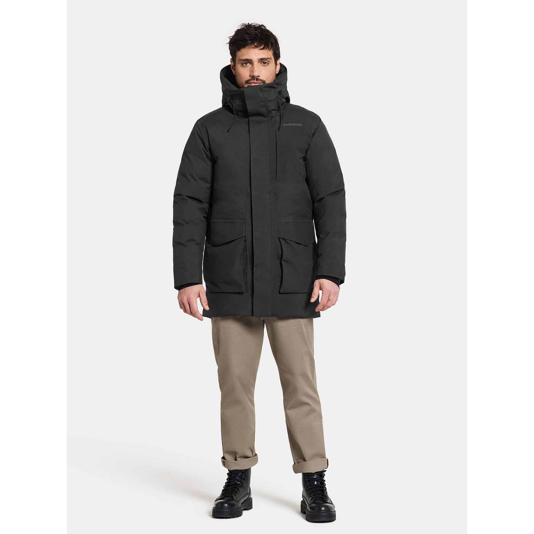 Didriksons Парка Akilles Usx Parka 504913 Черен Regular Fit - Pepit.bg