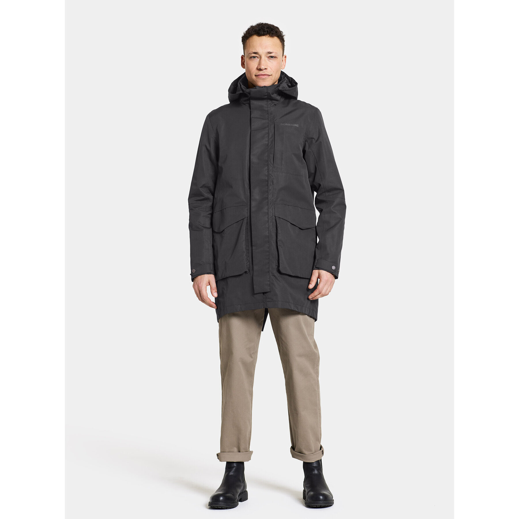 Didriksons Парка Andreas Usx Parka 505085 Черен Standard Fit - Pepit.bg