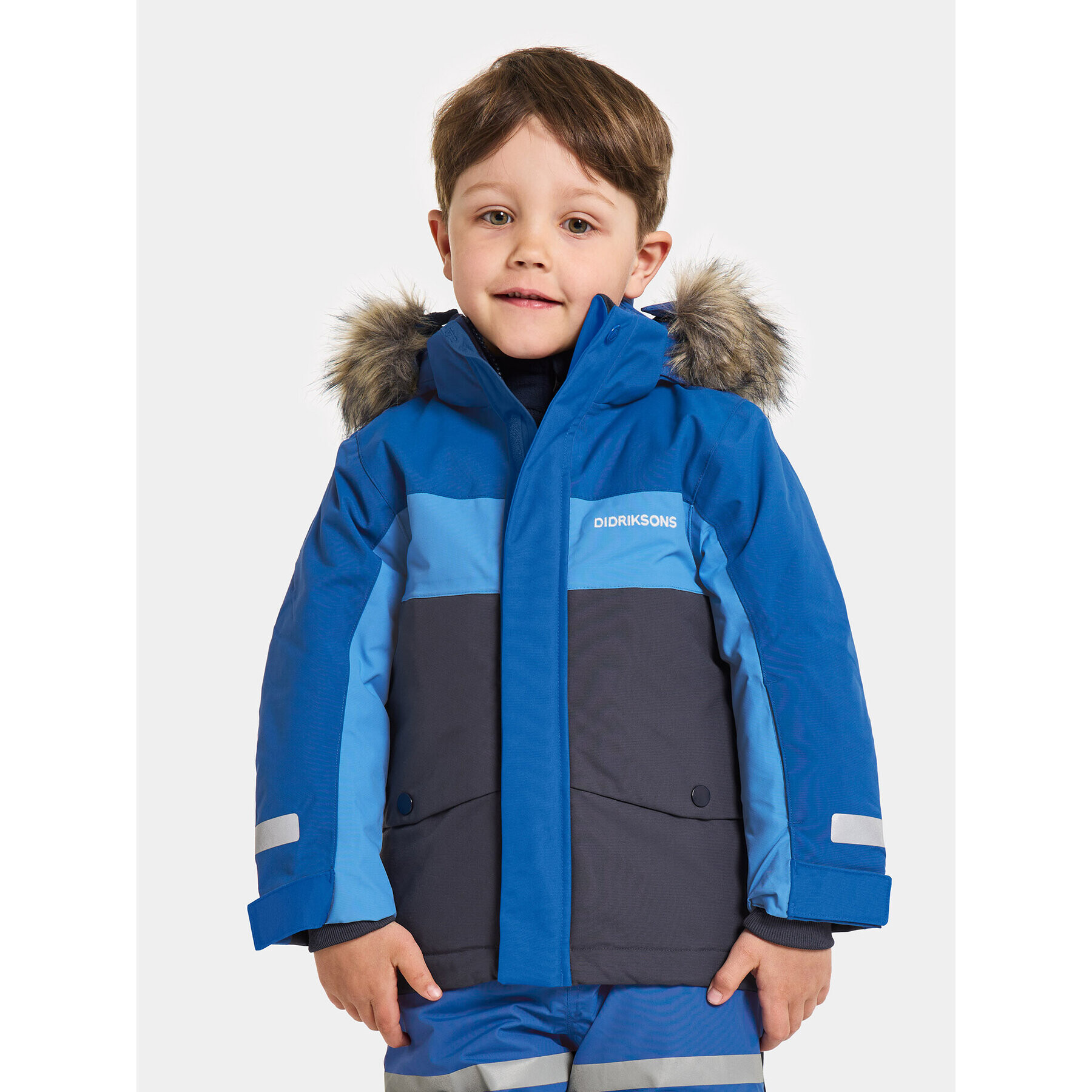 Didriksons Парка Bjärven Kids Parka 2 504898 Син - Pepit.bg