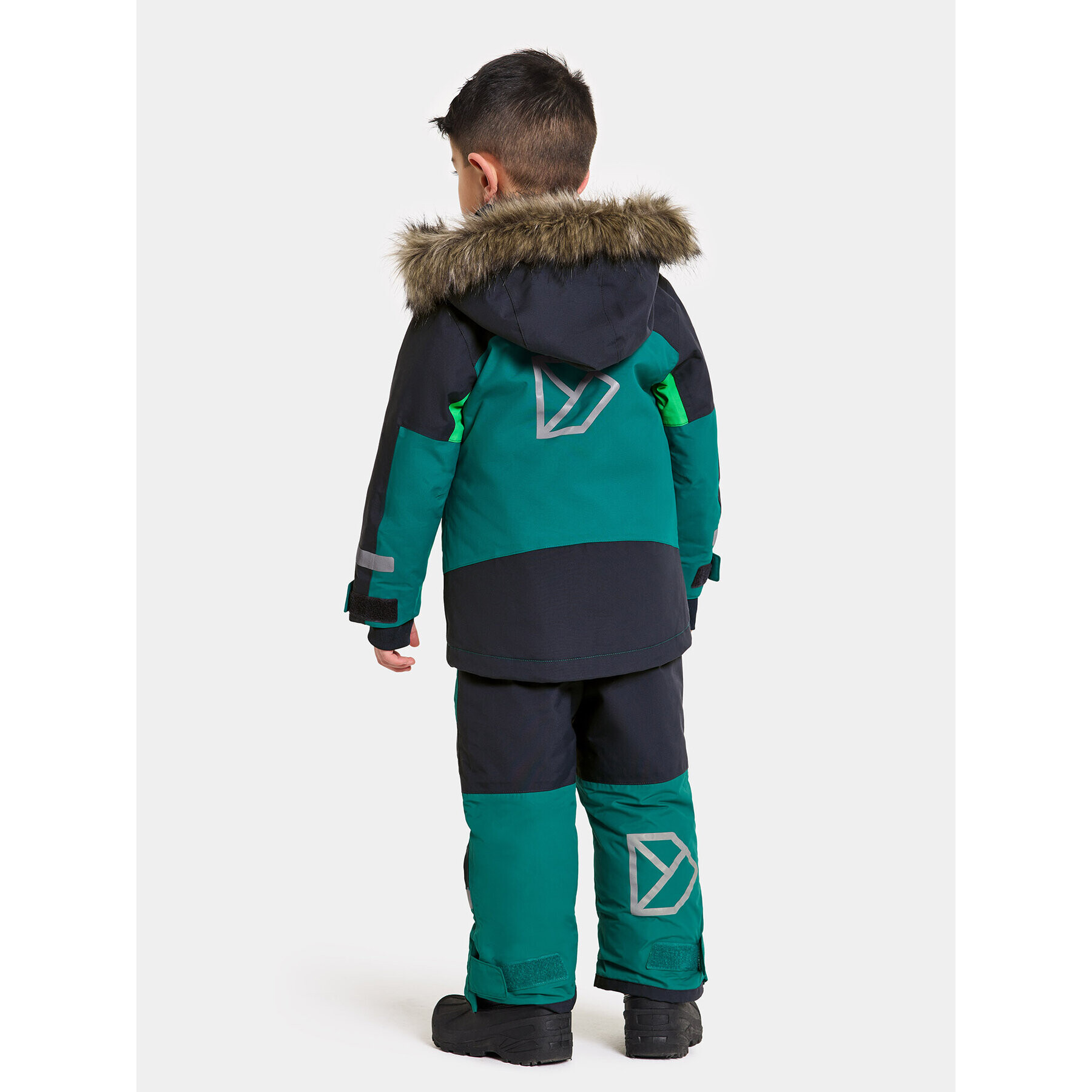 Didriksons Парка Bjärven Kids Parka 2 504898 Зелен - Pepit.bg