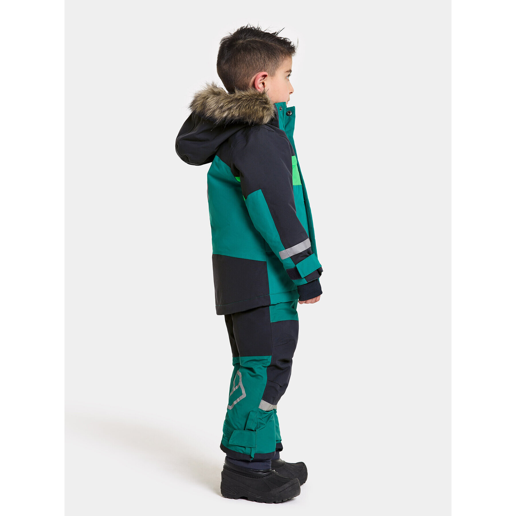 Didriksons Парка Bjärven Kids Parka 2 504898 Зелен - Pepit.bg