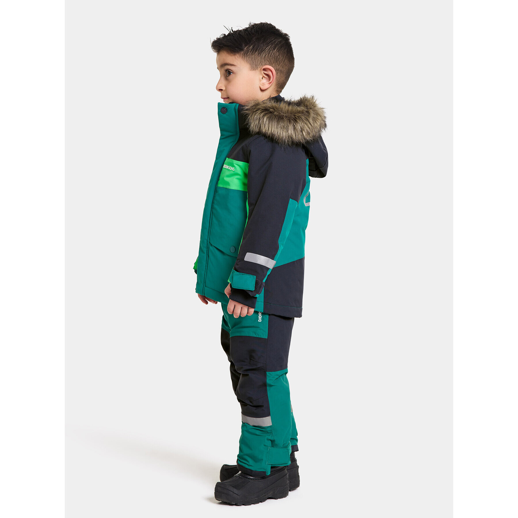 Didriksons Парка Bjärven Kids Parka 2 504898 Зелен - Pepit.bg