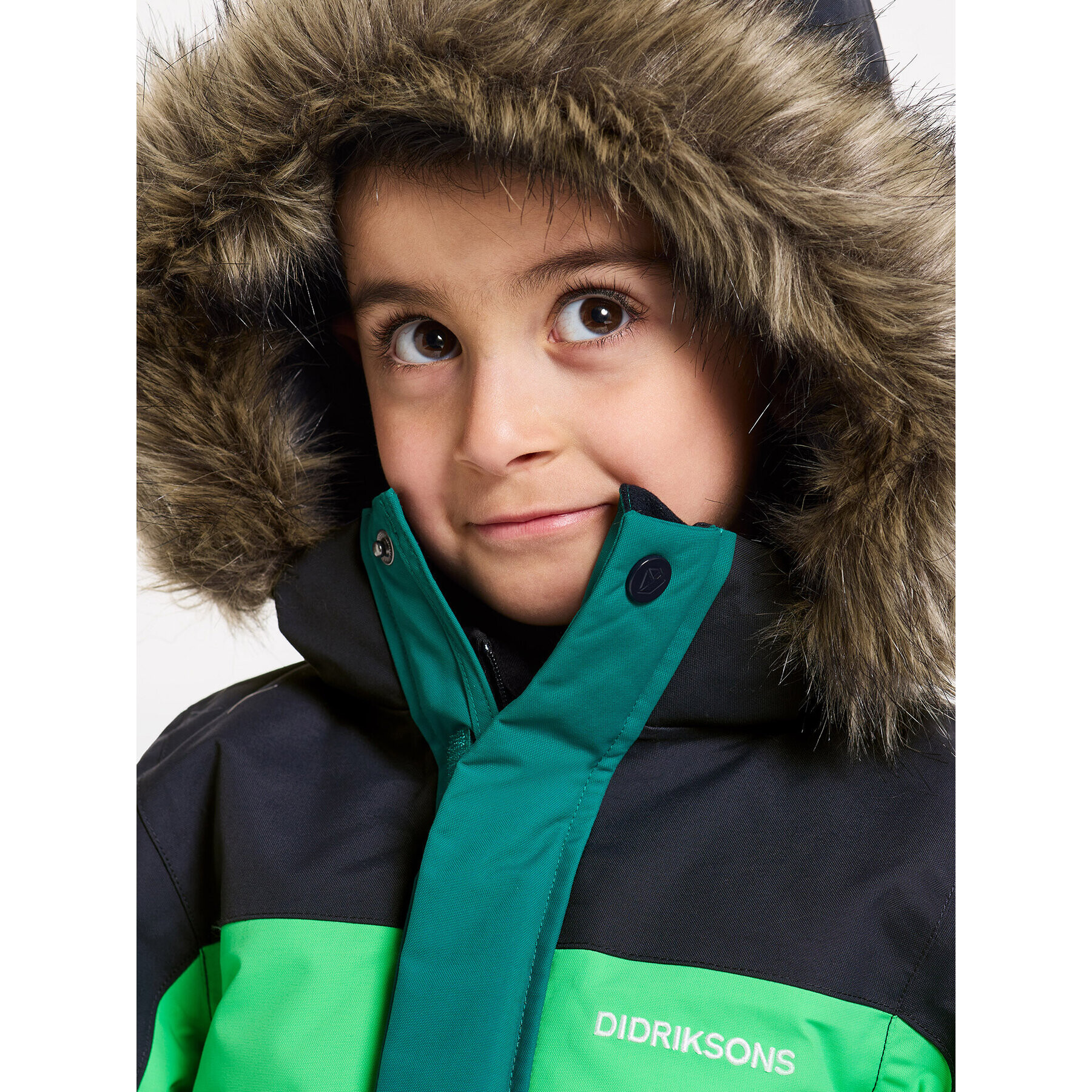 Didriksons Парка Bjärven Kids Parka 2 504898 Зелен - Pepit.bg