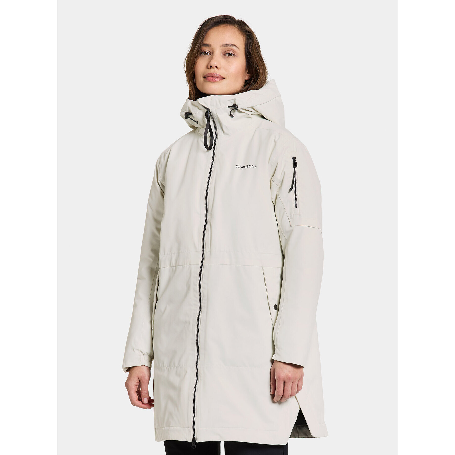 Didriksons Парка Ella Wns Parka 2 504835 Бял Regular Fit - Pepit.bg