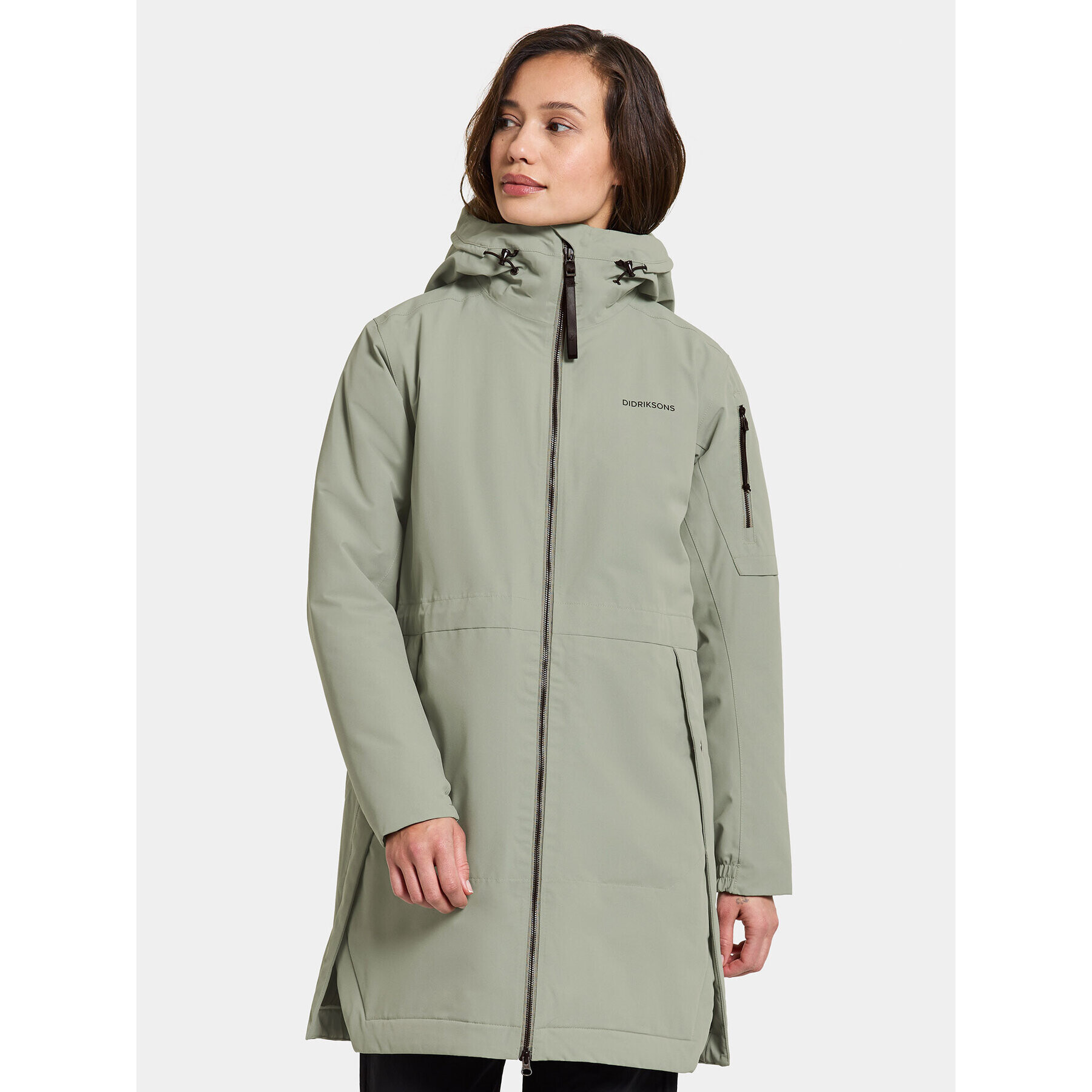 Didriksons Парка Ella Wns Parka 2 504835 Зелен Regular Fit - Pepit.bg