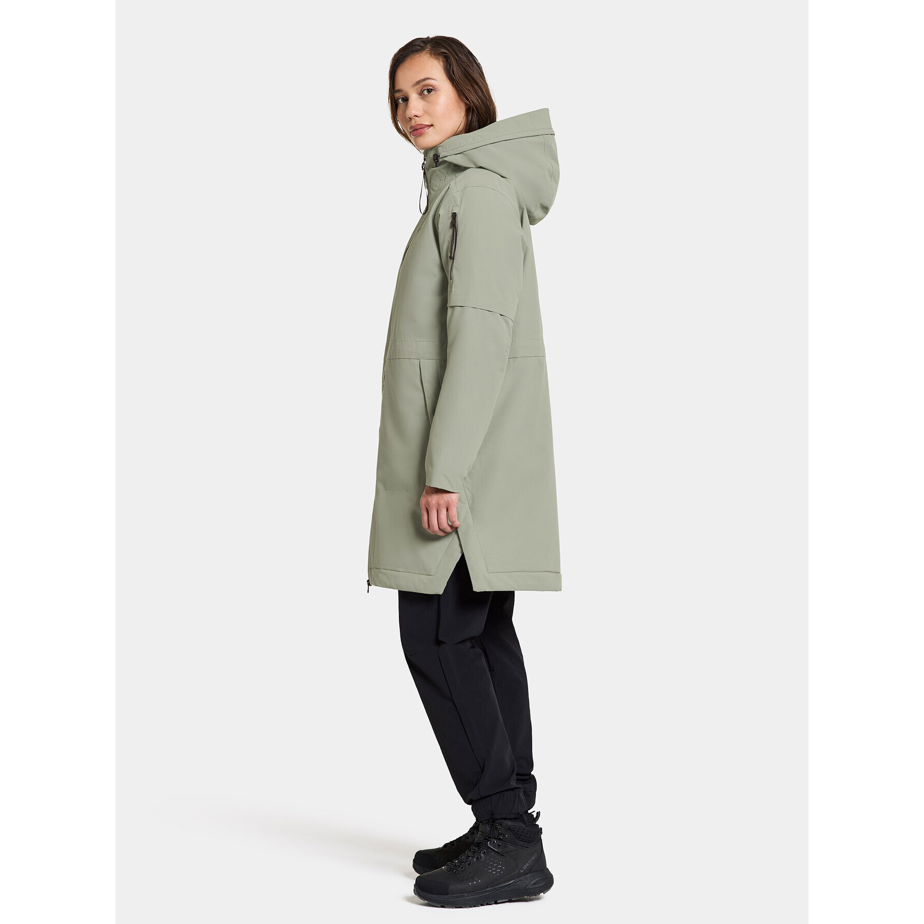 Didriksons Парка Ella Wns Parka 2 504835 Зелен Regular Fit - Pepit.bg