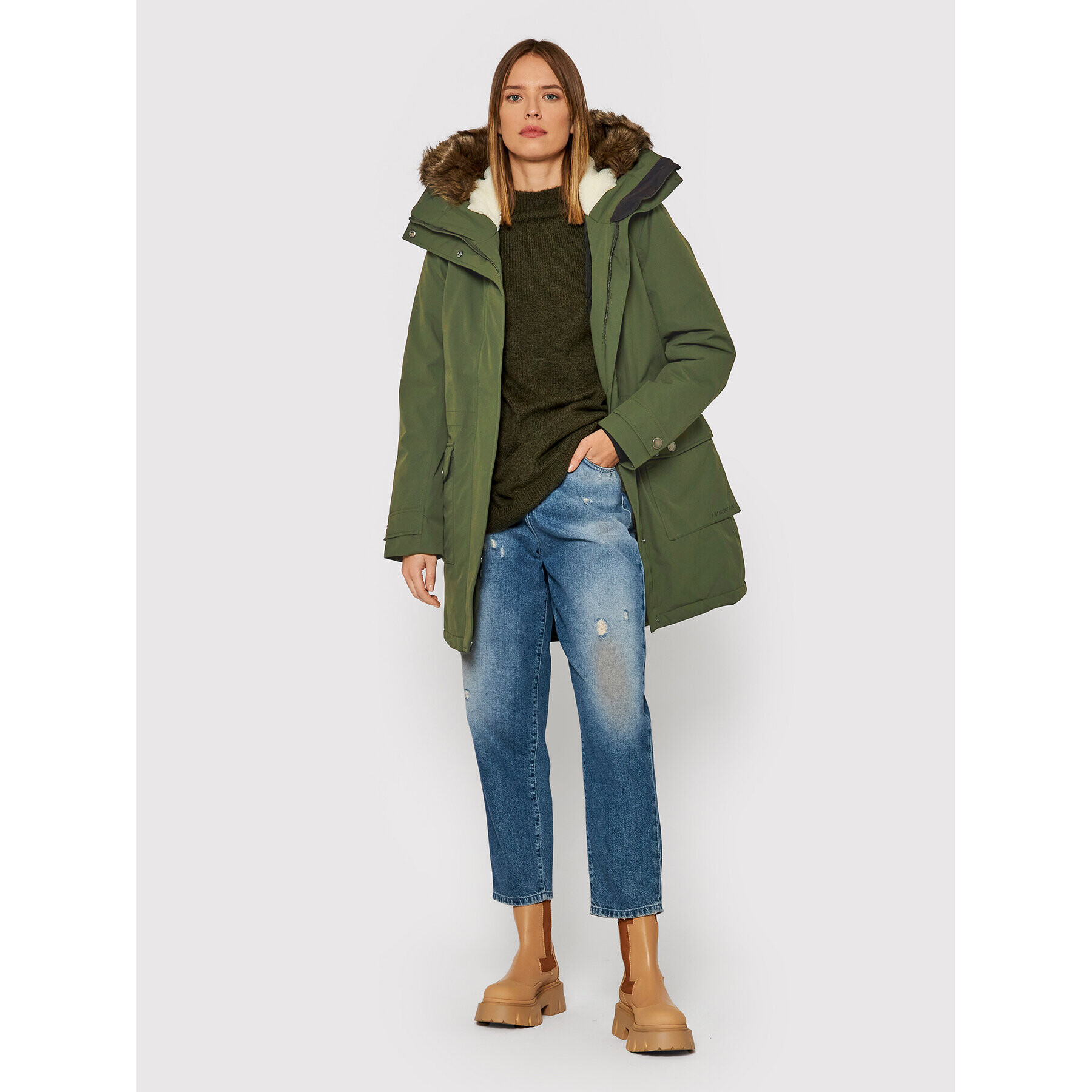Didriksons Парка Ellen 503870 Зелен Regular Fit - Pepit.bg