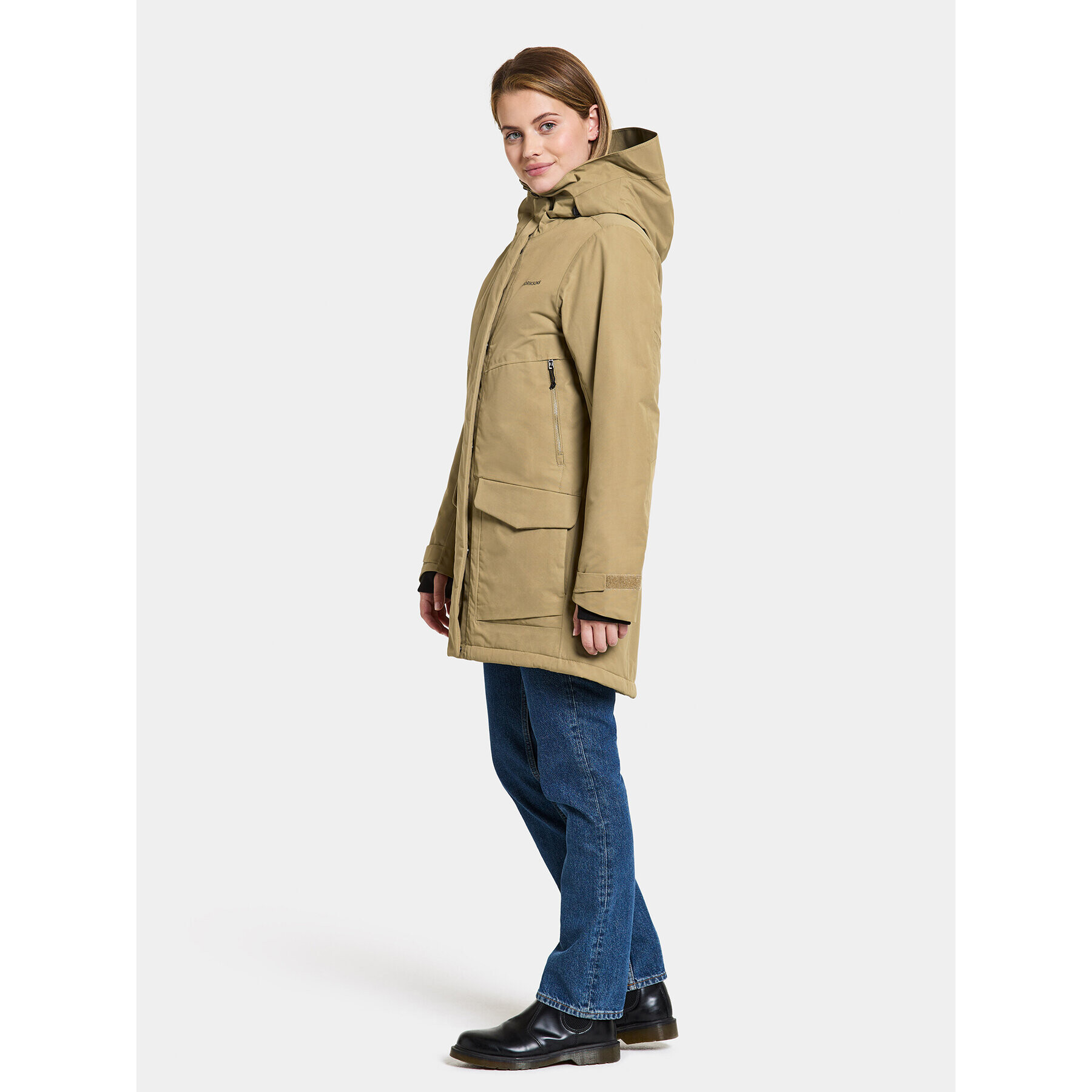 Didriksons Парка Frida Wns Parka 7 504815 Бежов Regular Fit - Pepit.bg