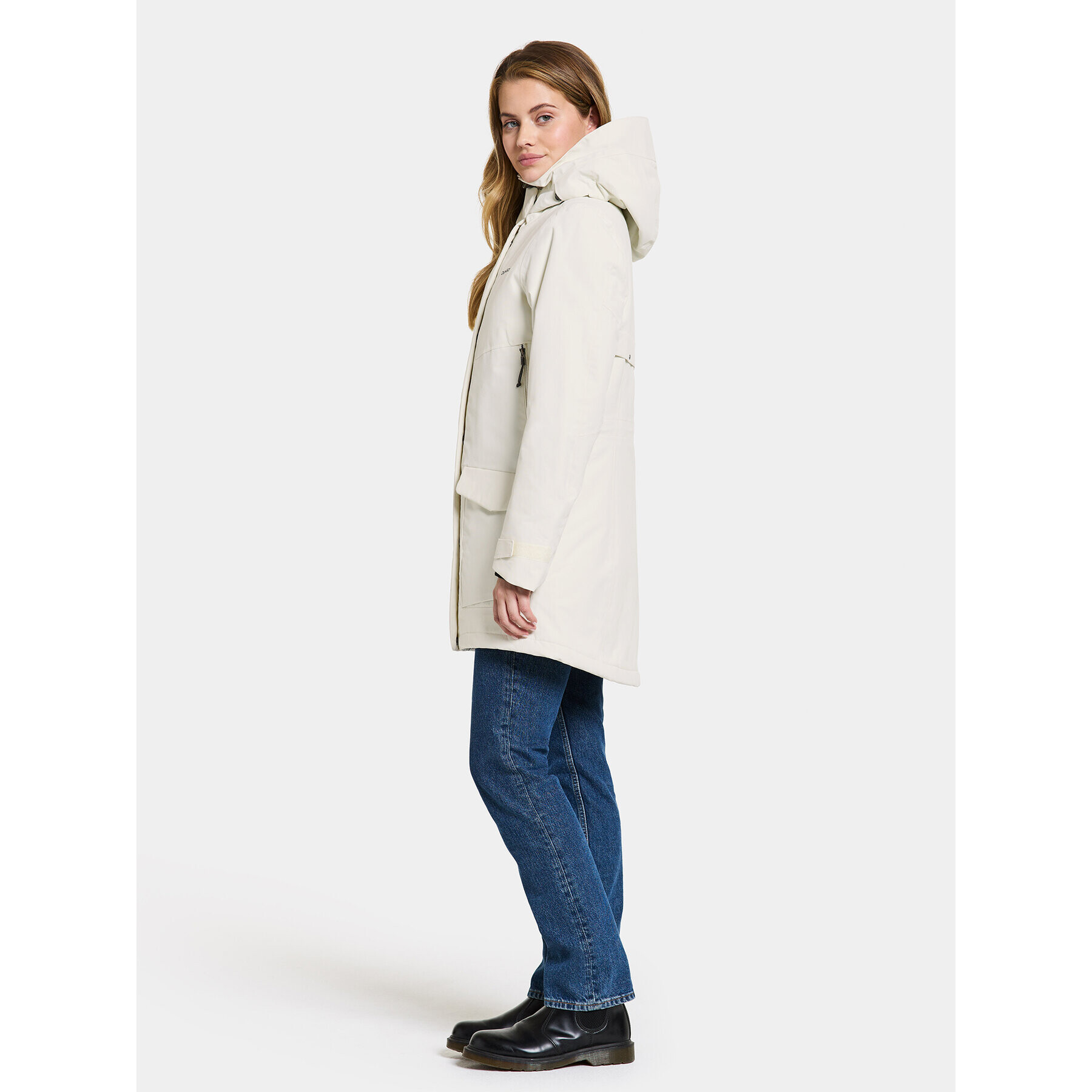 Didriksons Парка Frida Wns Parka 7 504815 Бял Regular Fit - Pepit.bg