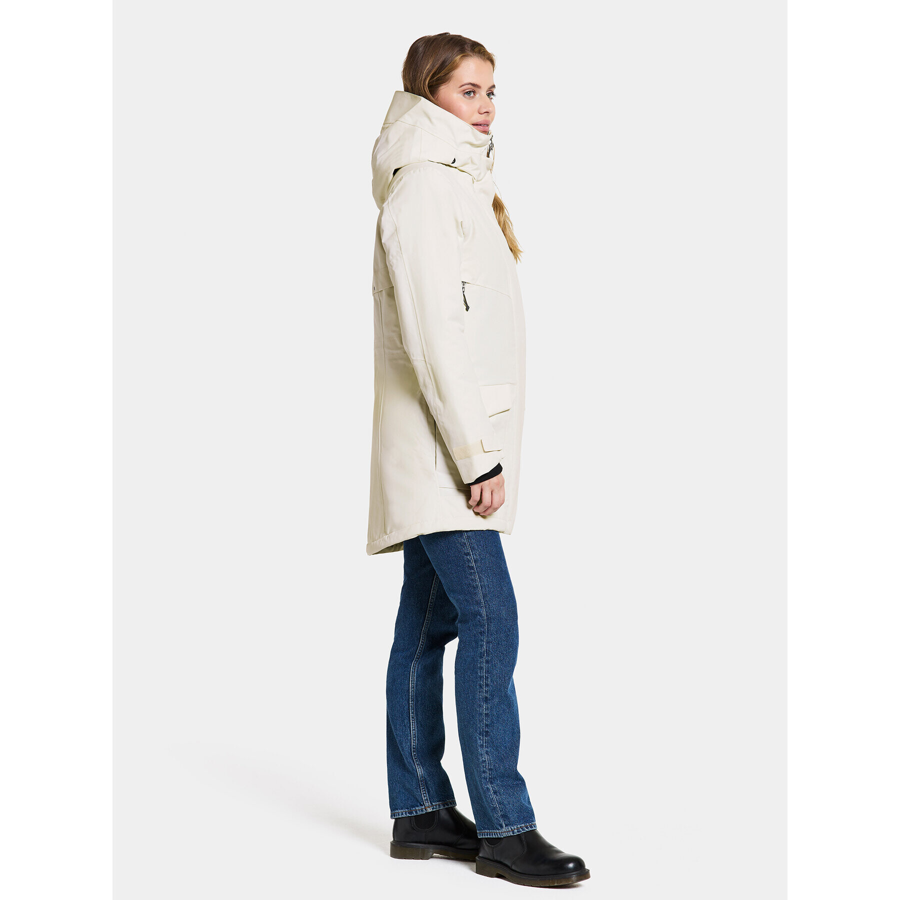Didriksons Парка Frida Wns Parka 7 504815 Бял Regular Fit - Pepit.bg