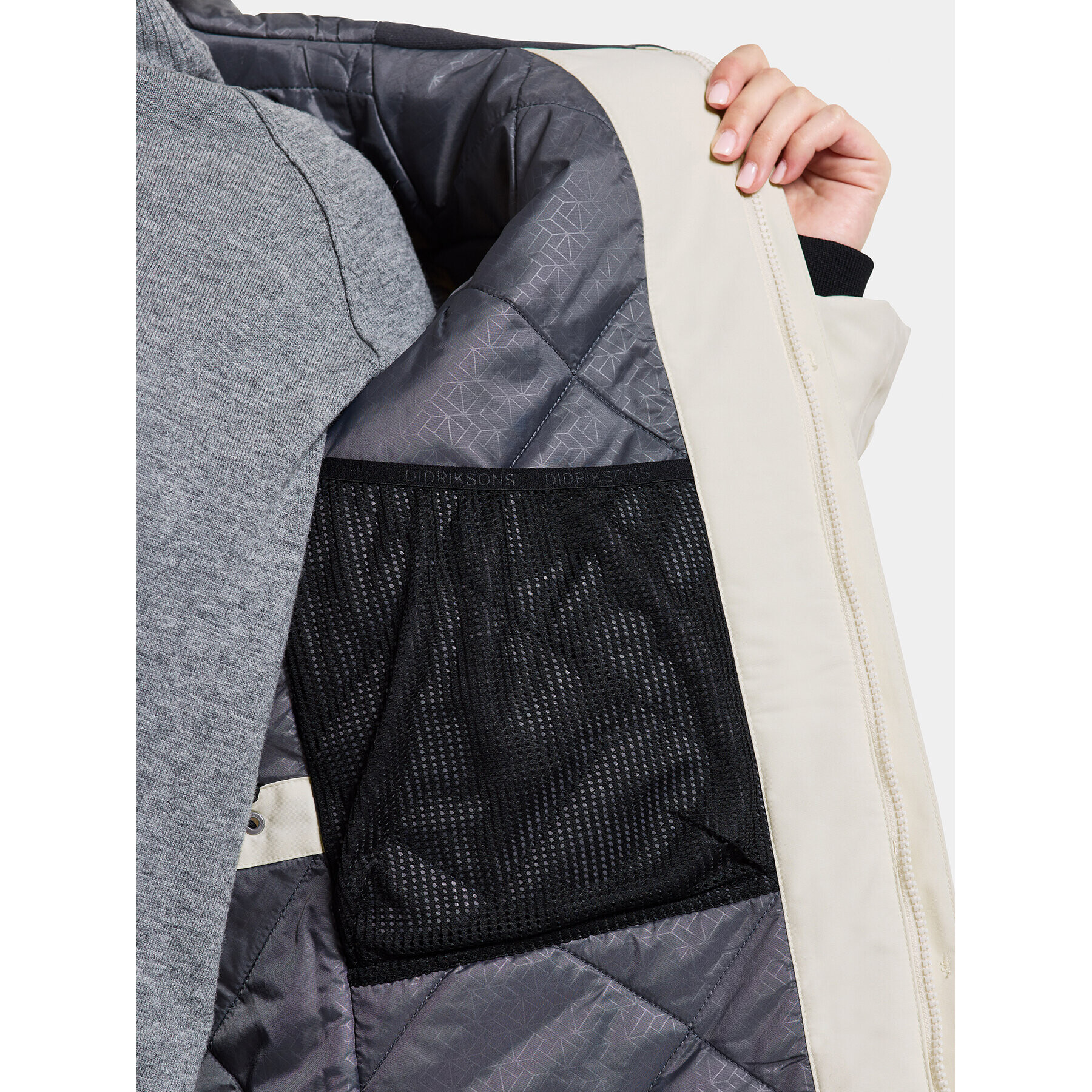 Didriksons Парка Frida Wns Parka 7 504815 Бял Regular Fit - Pepit.bg