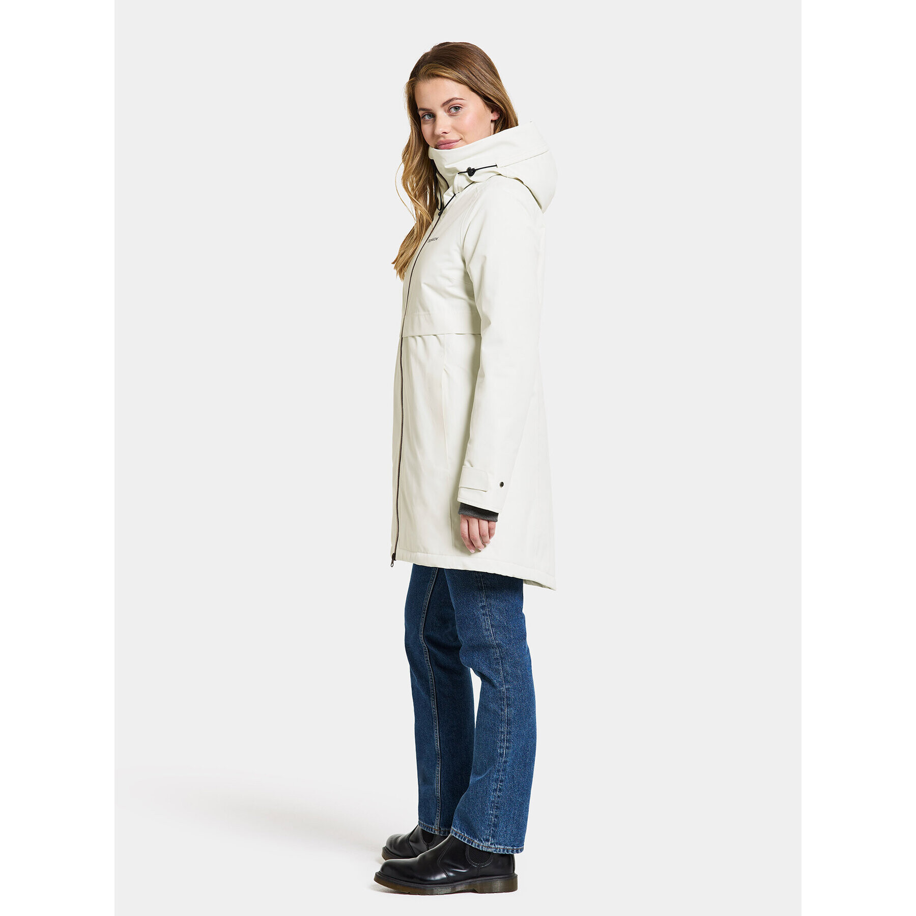 Didriksons Парка Helle Wns Parka 5 504301 Бял Regular Fit - Pepit.bg