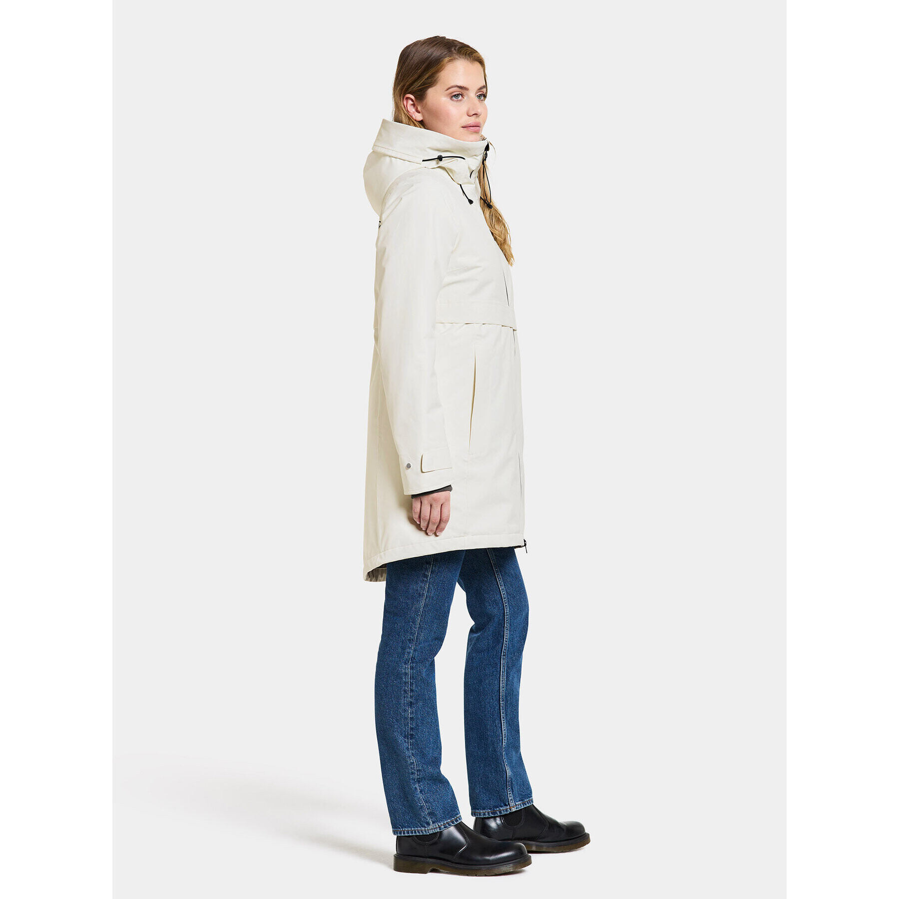 Didriksons Парка Helle Wns Parka 5 504301 Бял Regular Fit - Pepit.bg