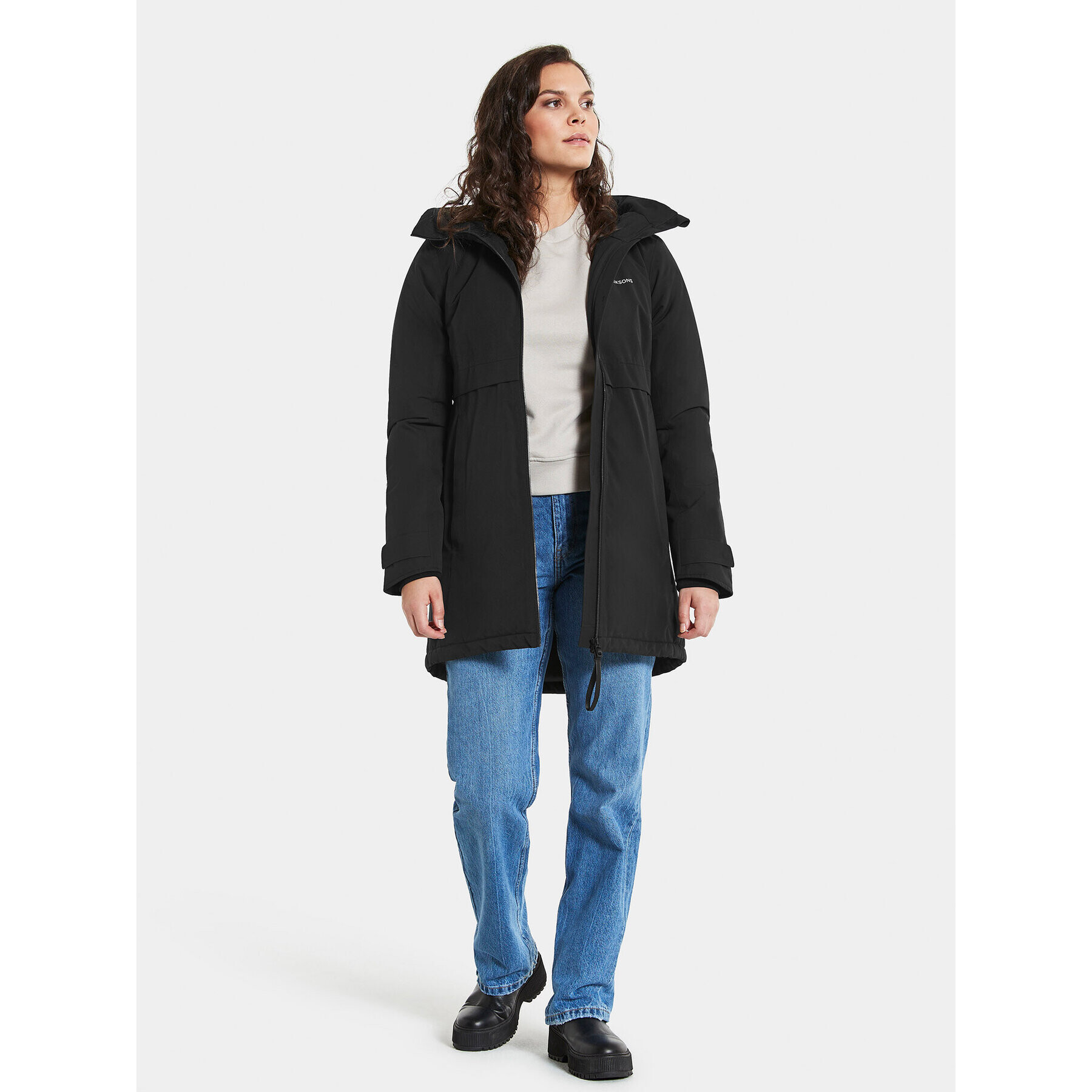 Didriksons Парка Helle Wns Parka 5 504301 Черен Regular Fit - Pepit.bg
