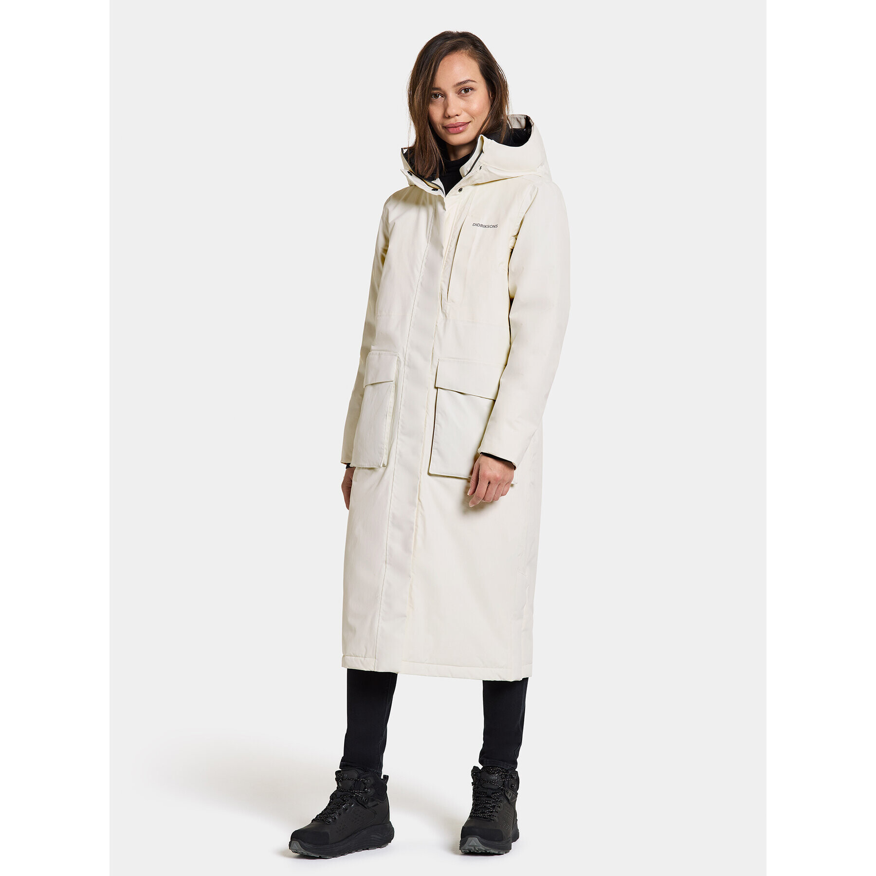 Didriksons Парка Leya Wns Parka L 3 504846 Бял Regular Fit - Pepit.bg