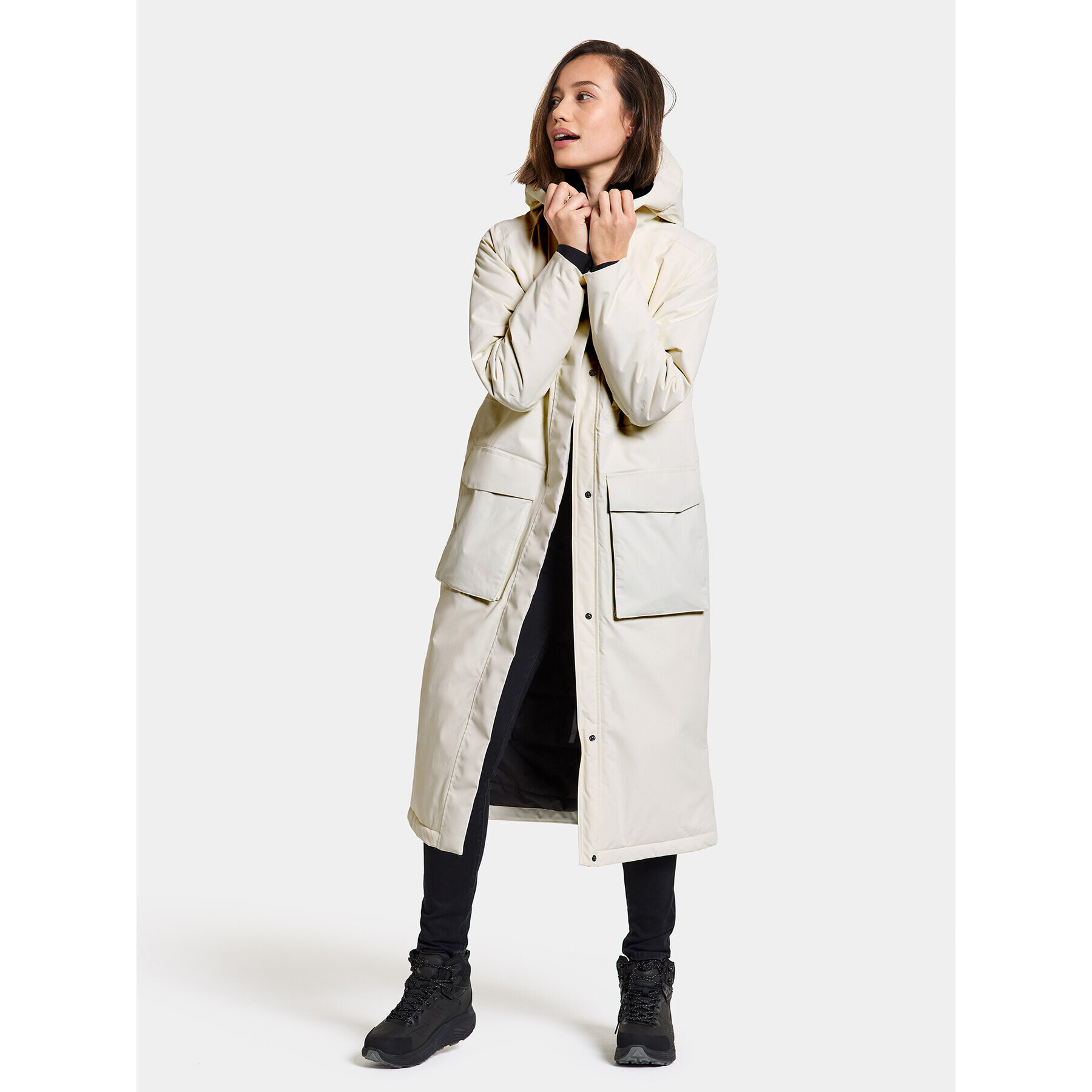 Didriksons Парка Leya Wns Parka L 3 504846 Бял Regular Fit - Pepit.bg