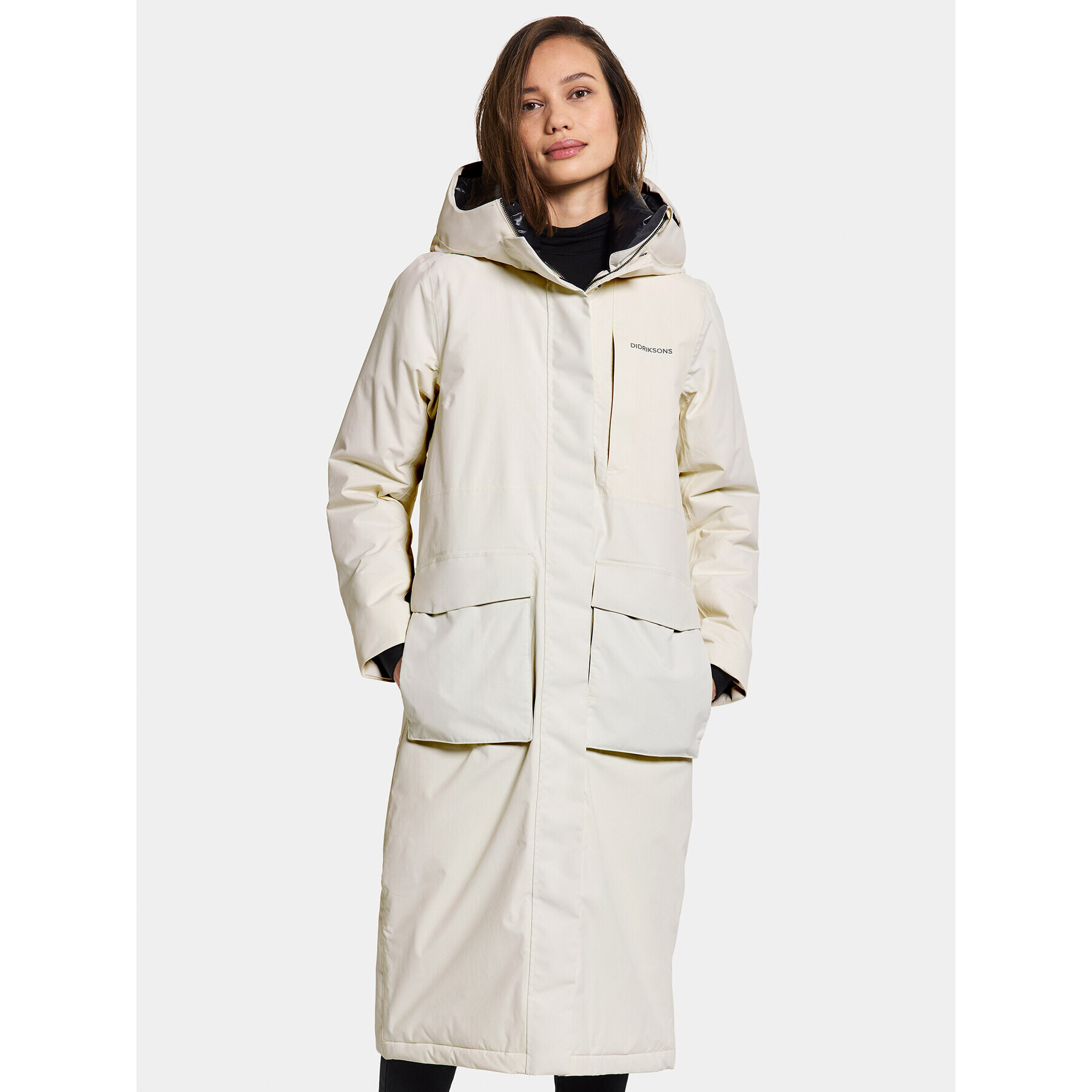 Didriksons Парка Leya Wns Parka L 3 504846 Бял Regular Fit - Pepit.bg