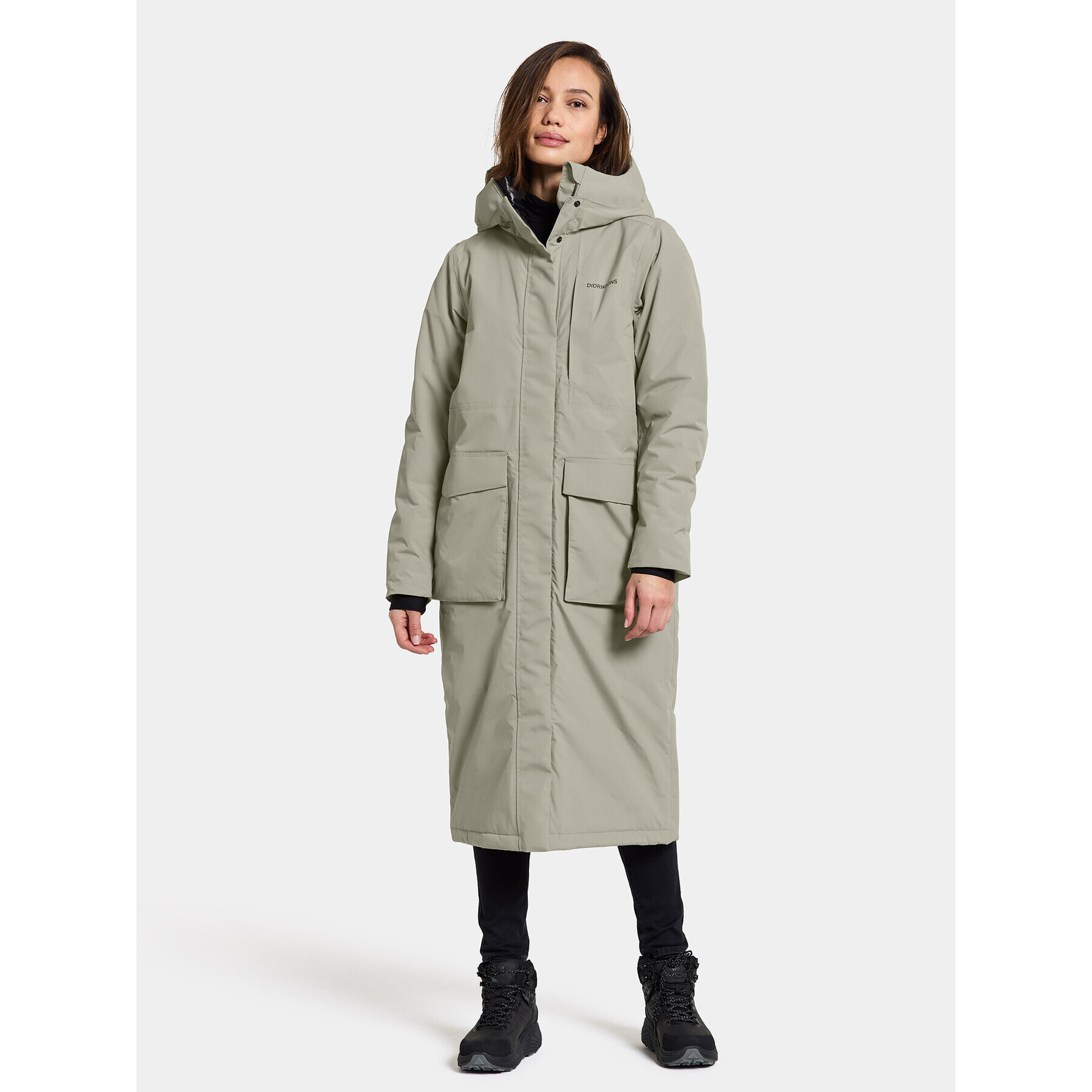 Didriksons Парка Leya Wns Parka L 3 504846 Зелен Regular Fit - Pepit.bg