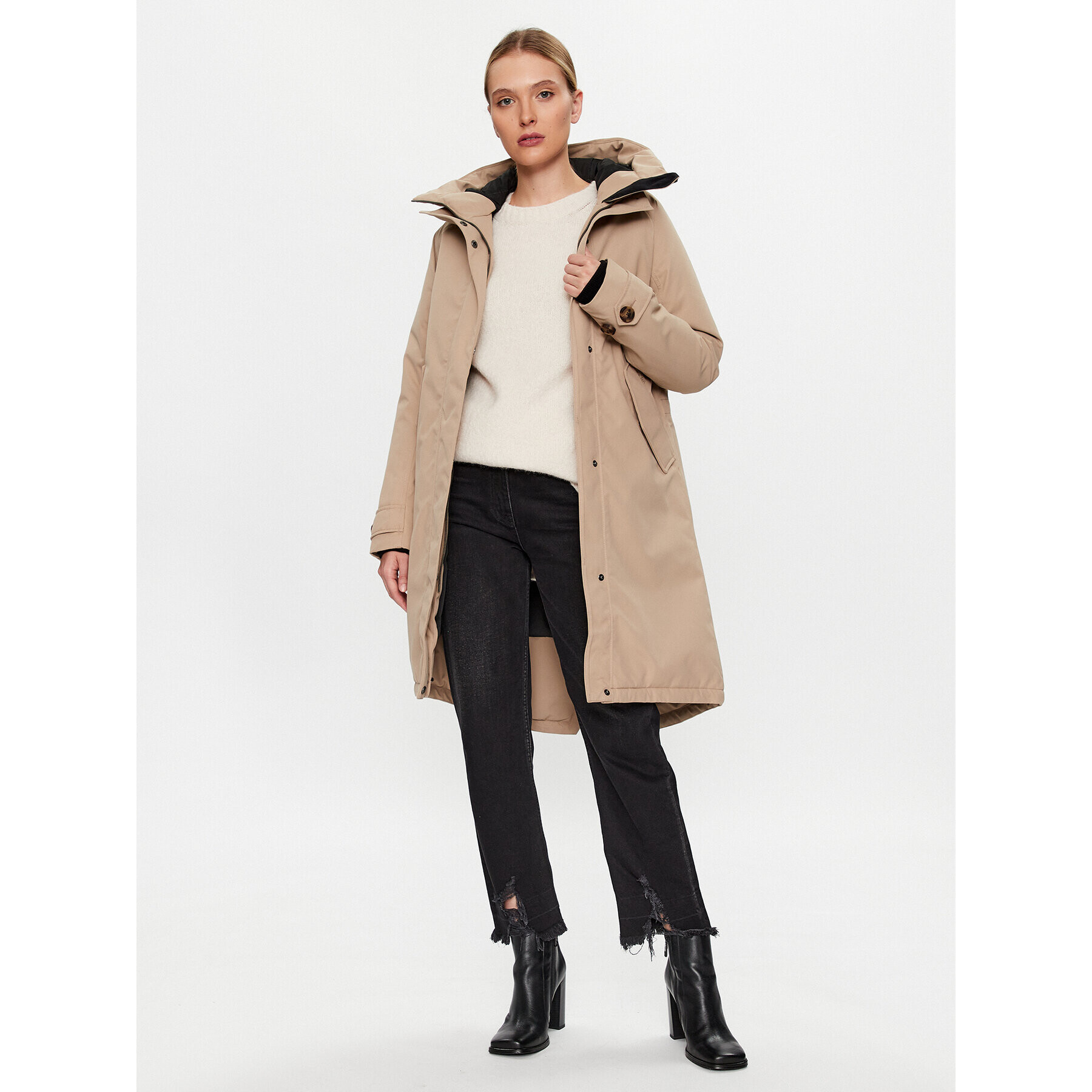 Didriksons Парка Luna 504379 Бежов Regular Fit - Pepit.bg