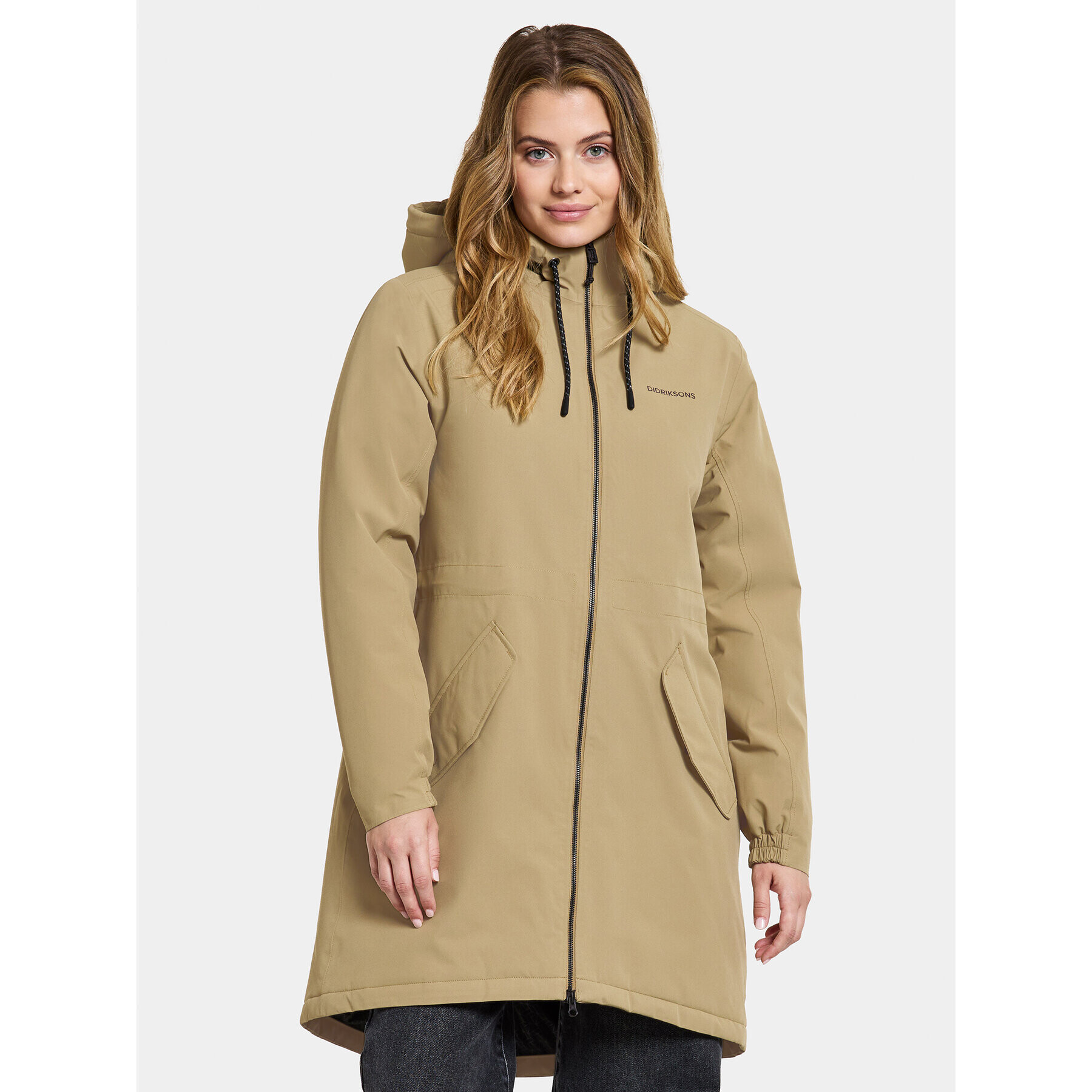 Didriksons Парка Marta-Lisa Wns Prk 2 504823 Бежов Regular Fit - Pepit.bg