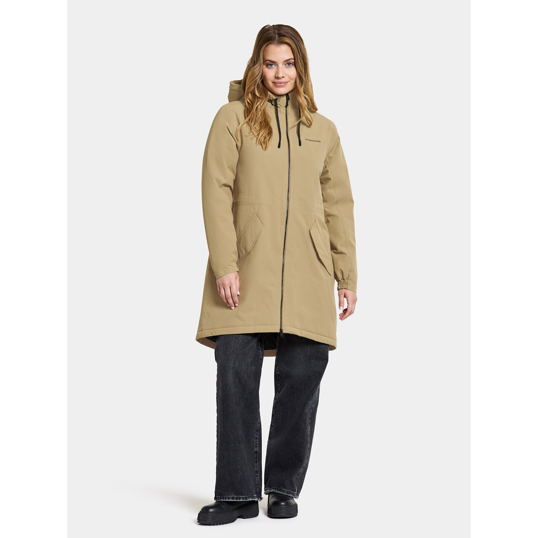 Didriksons Парка Marta-Lisa Wns Prk 2 504823 Бежов Regular Fit - Pepit.bg