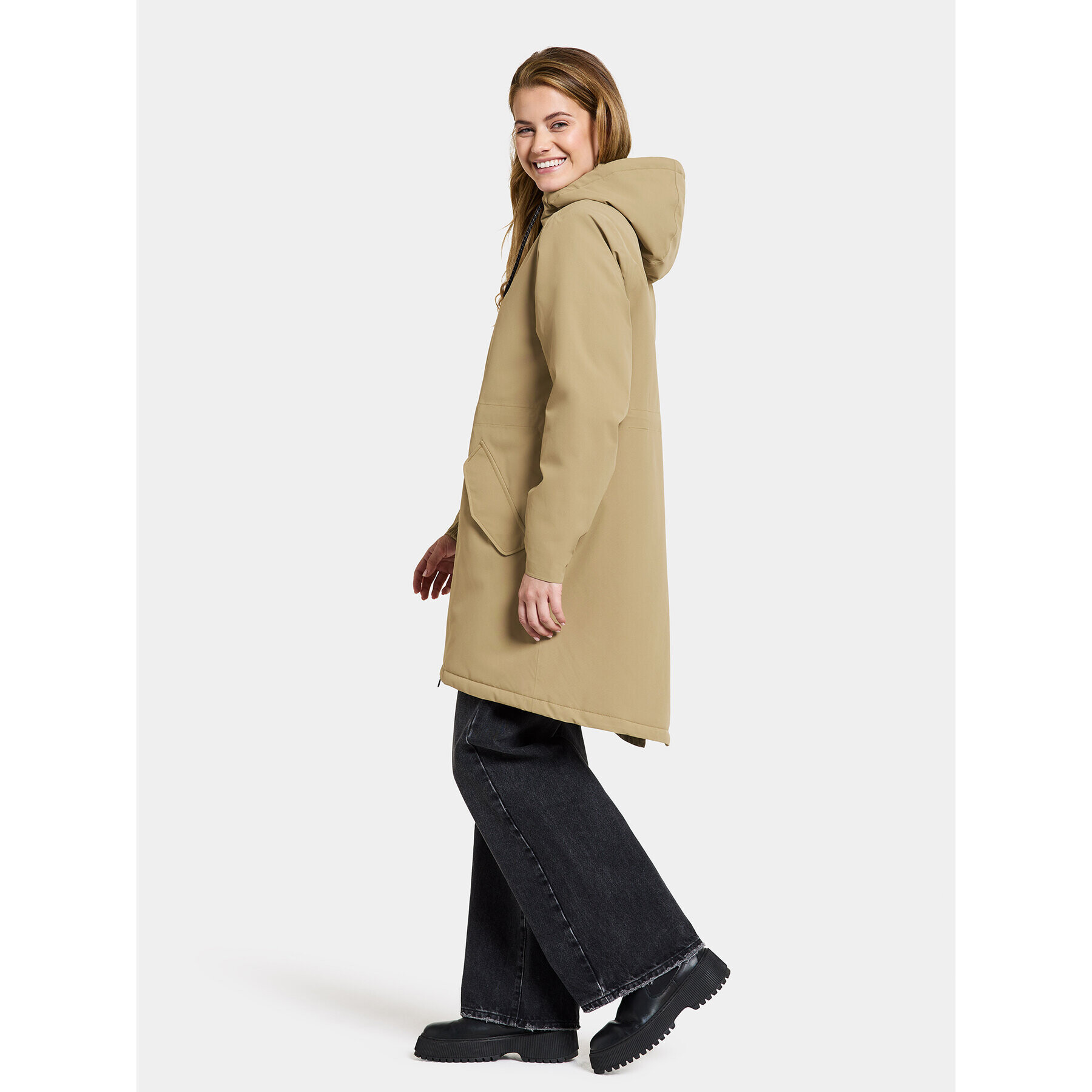 Didriksons Парка Marta-Lisa Wns Prk 2 504823 Бежов Regular Fit - Pepit.bg