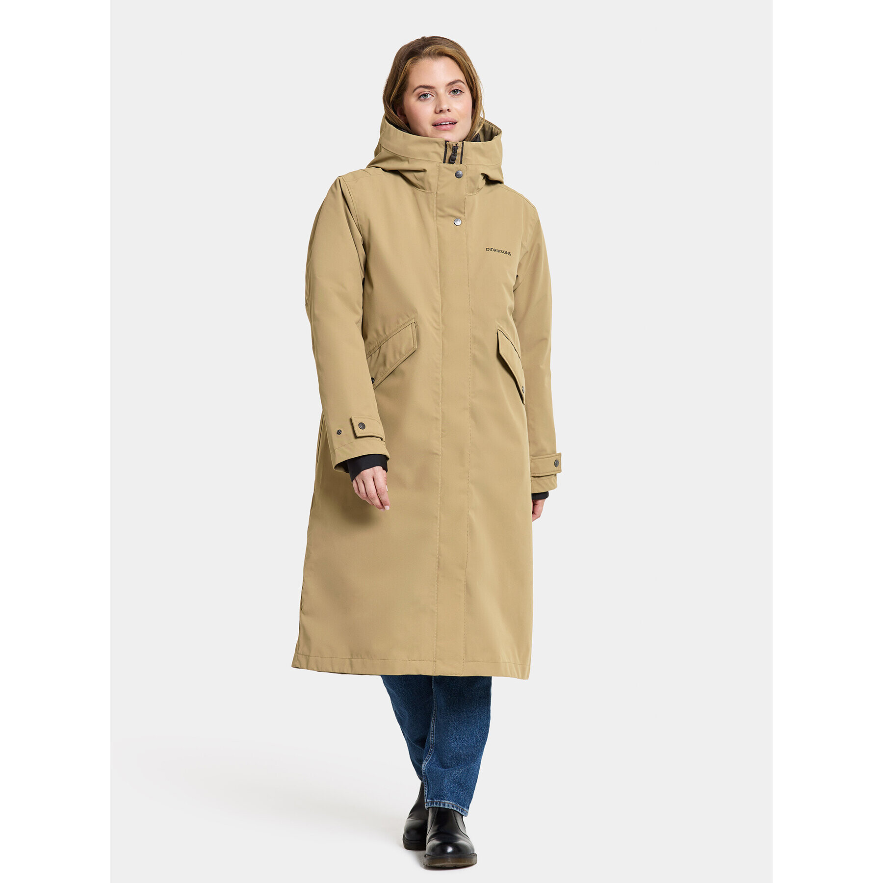 Didriksons Парка Mia Wns Parka L 504828 Бежов Regular Fit - Pepit.bg