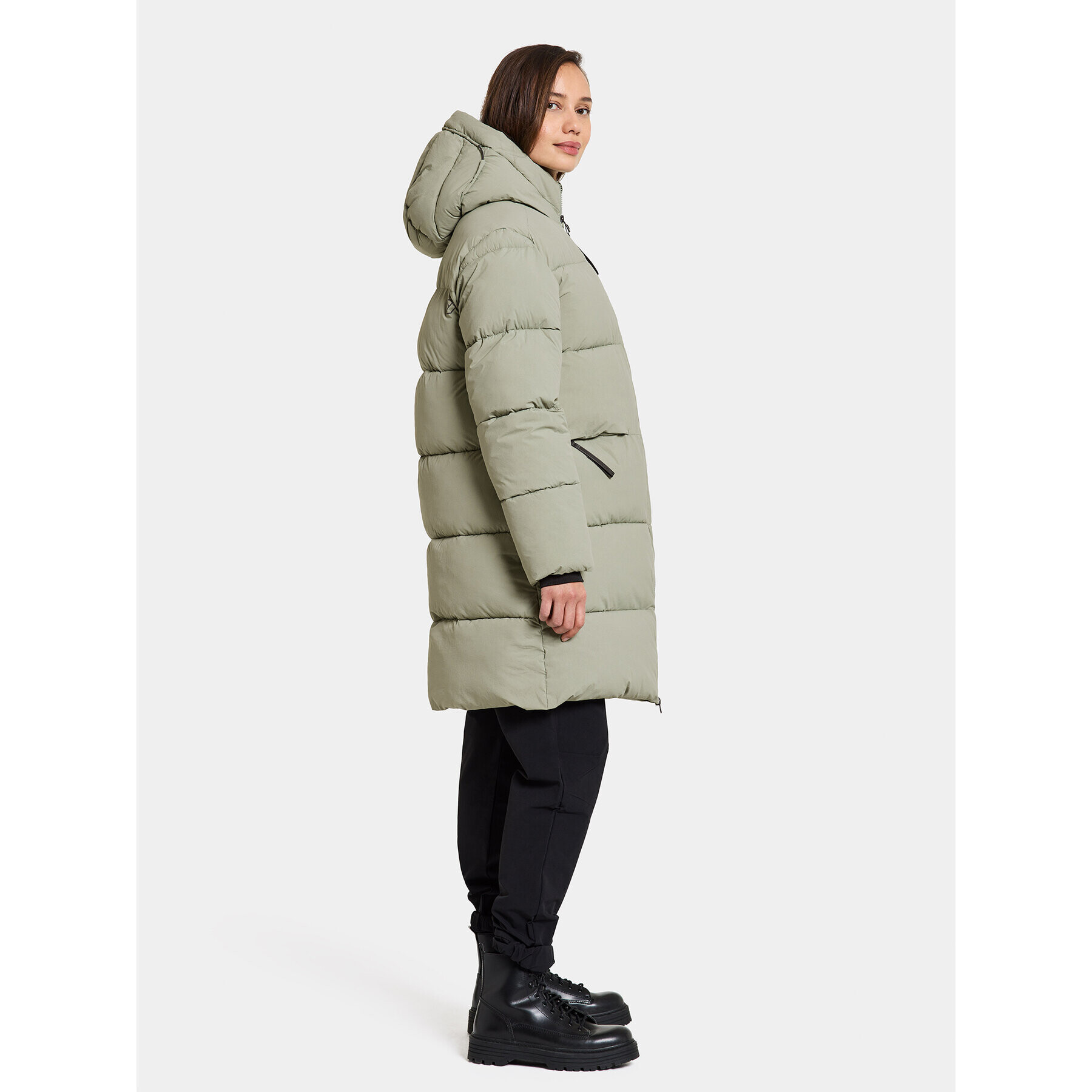 Didriksons Парка Nomi Wns Parka 3 504832 Зелен Regular Fit - Pepit.bg