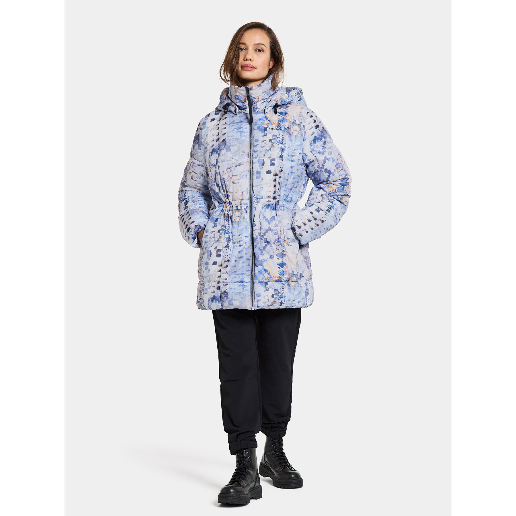Didriksons Парка Sia Aop Wns Parka 504810 Син Standard Fit - Pepit.bg