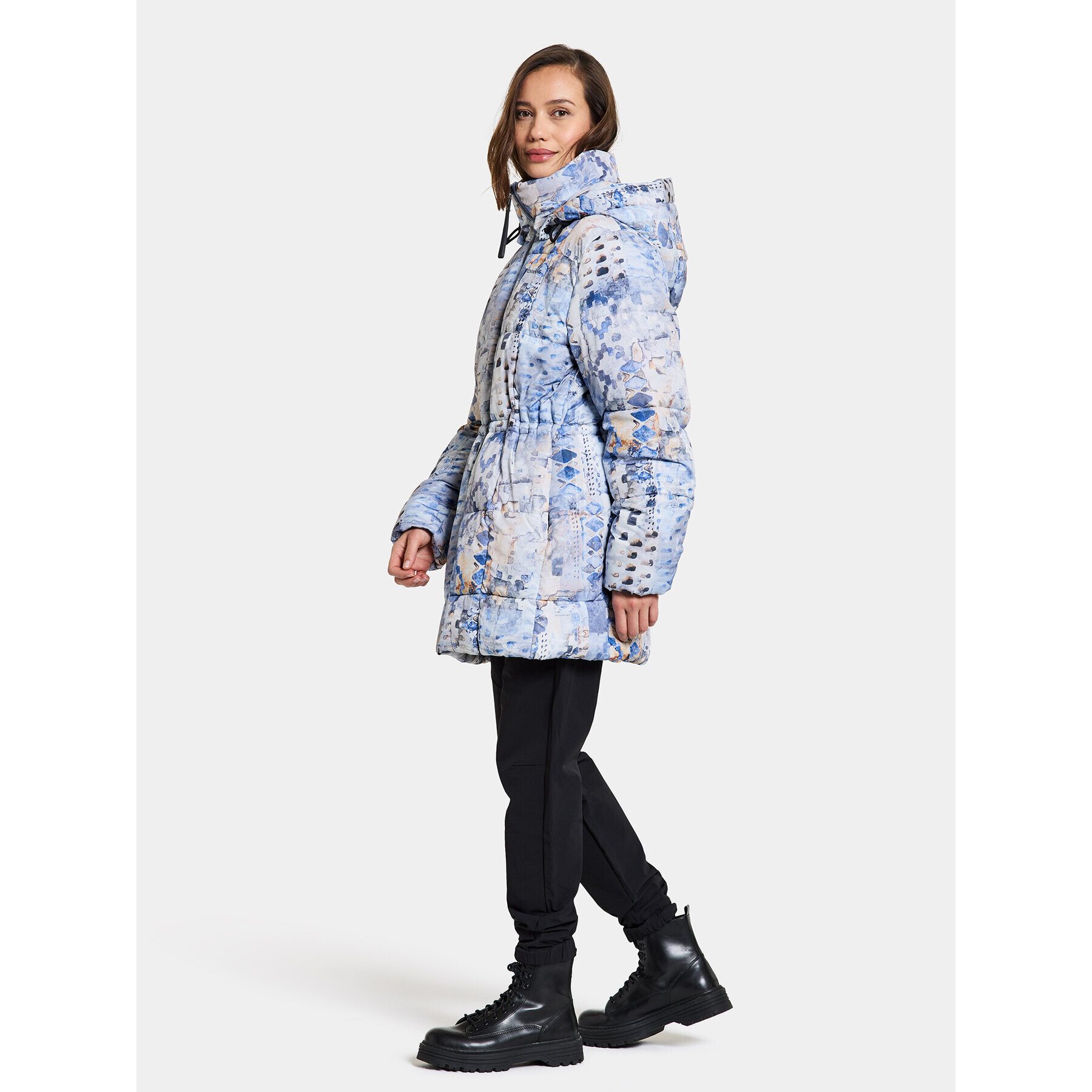 Didriksons Парка Sia Aop Wns Parka 504810 Син Standard Fit - Pepit.bg
