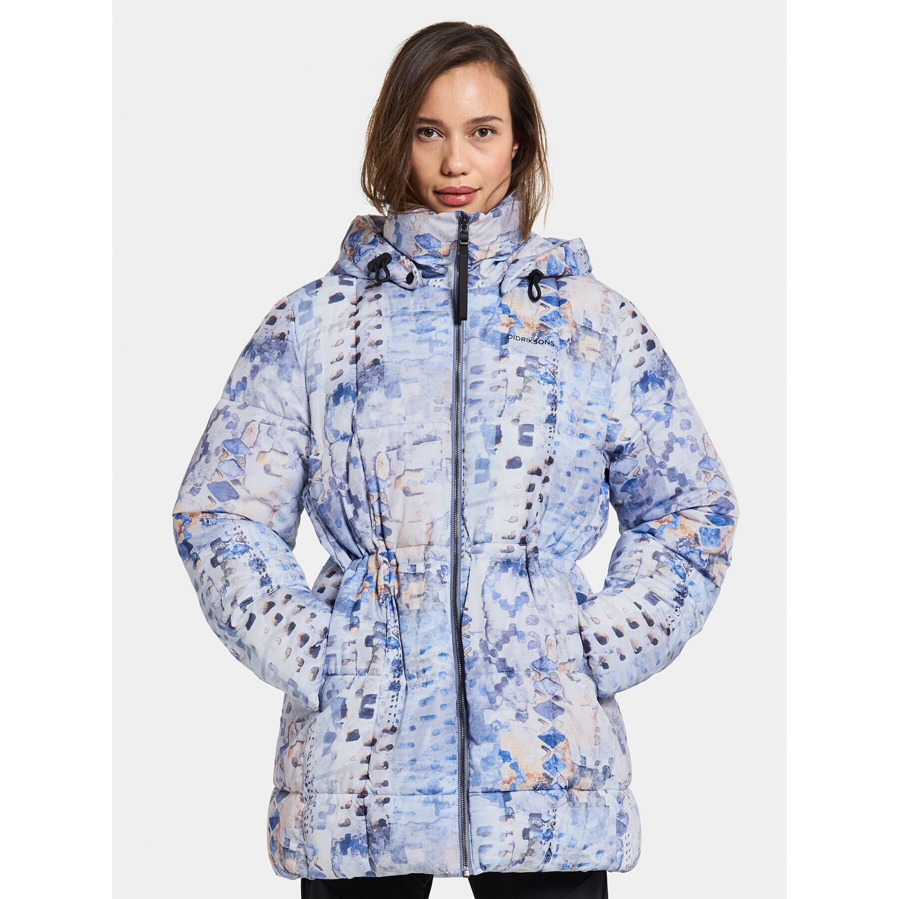 Didriksons Парка Sia Aop Wns Parka 504810 Син Standard Fit - Pepit.bg