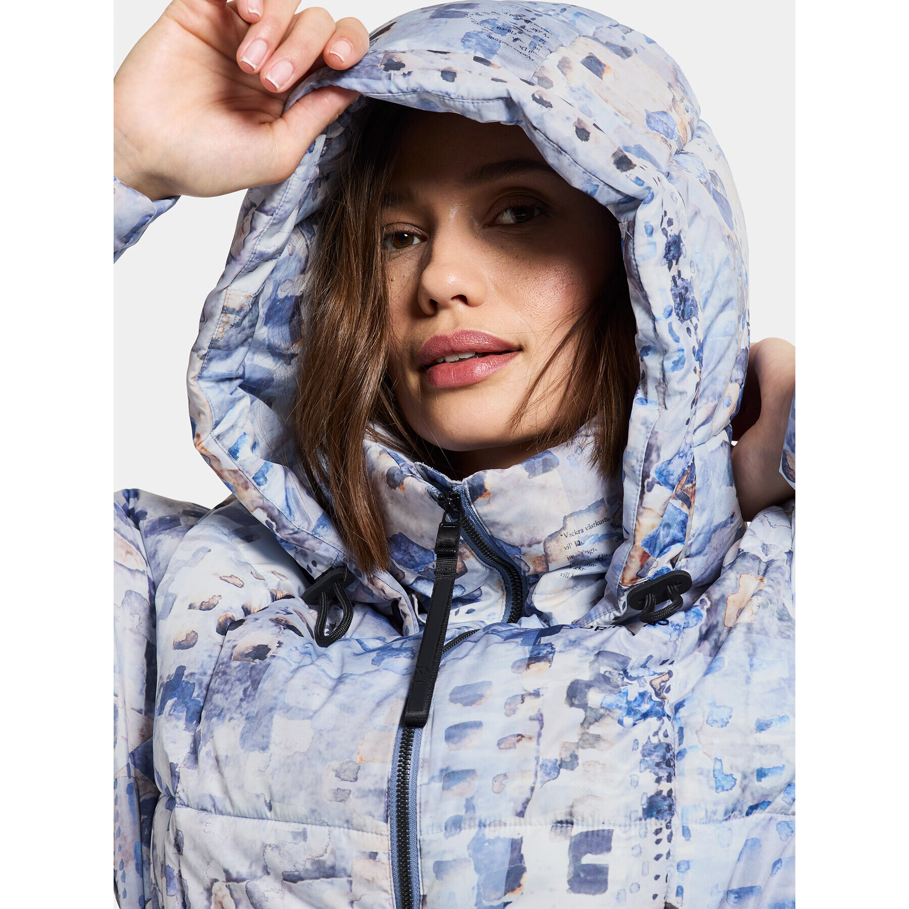 Didriksons Парка Sia Aop Wns Parka 504810 Син Standard Fit - Pepit.bg