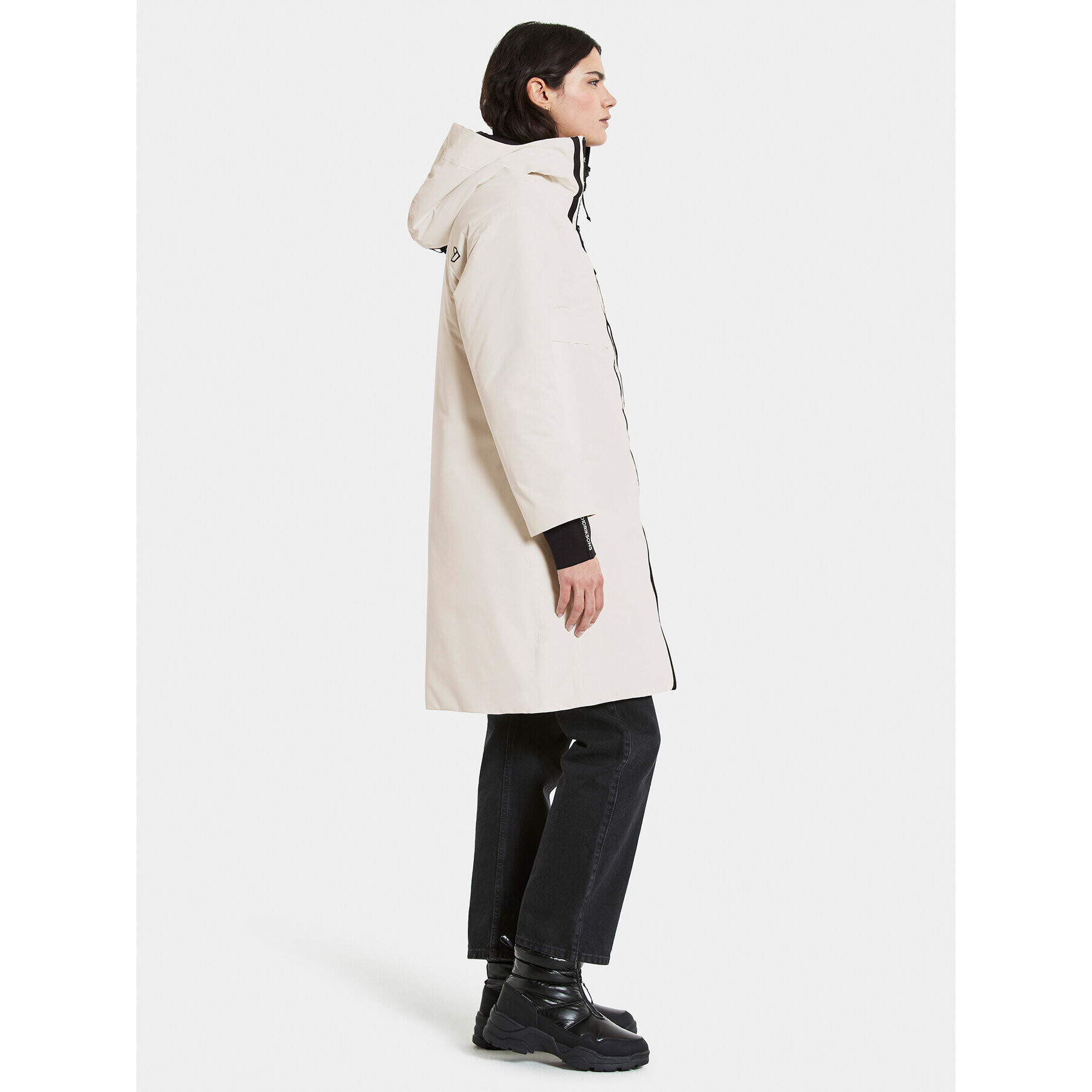 Didriksons Преходно яке Aino Logo 504464 Бял Regular Fit - Pepit.bg