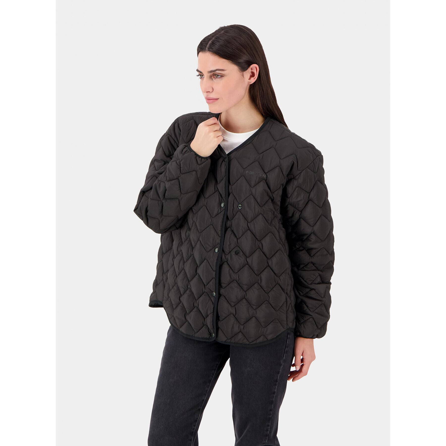 Didriksons Преходно яке Malla 504725 Черен Straight Fit - Pepit.bg