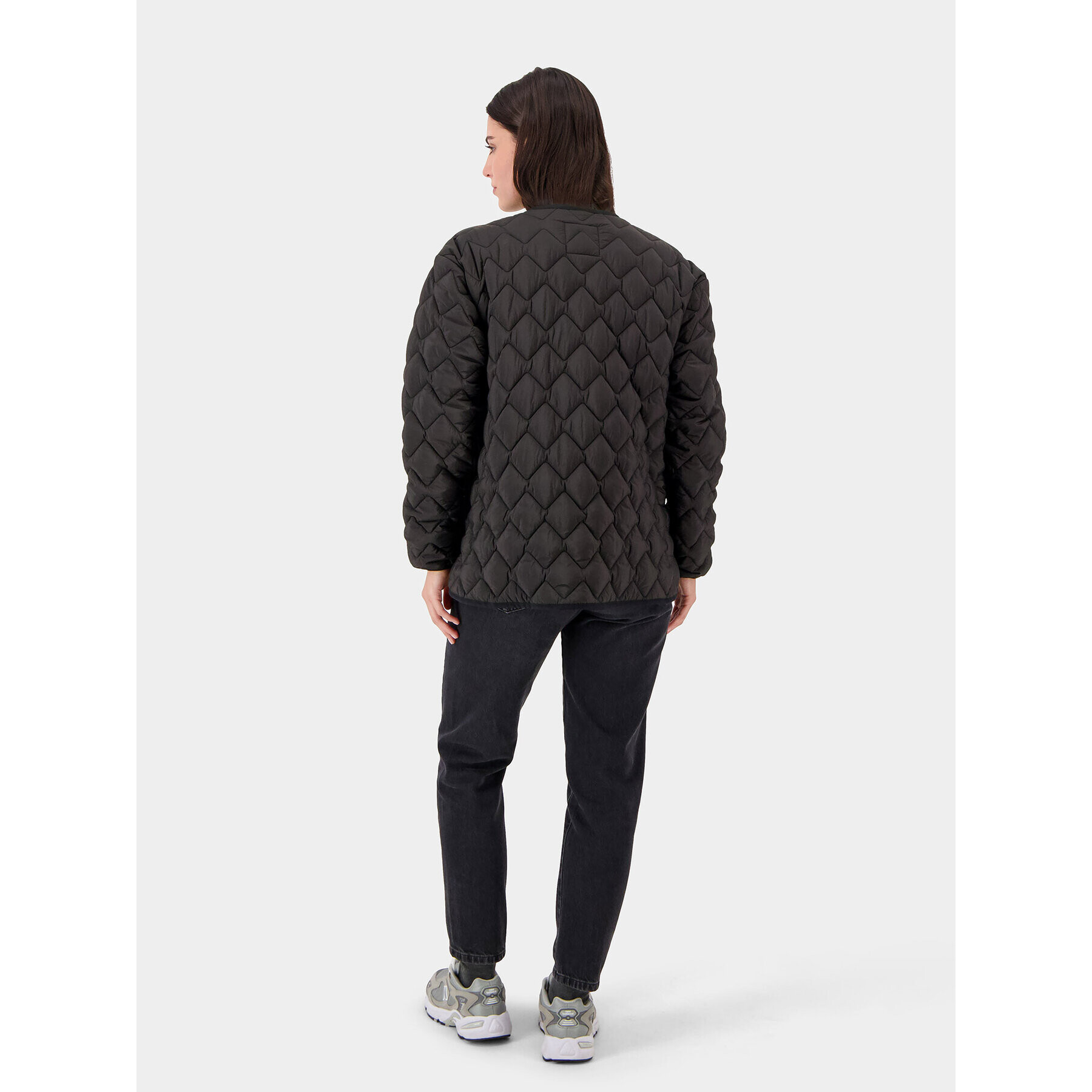 Didriksons Преходно яке Malla 504725 Черен Straight Fit - Pepit.bg