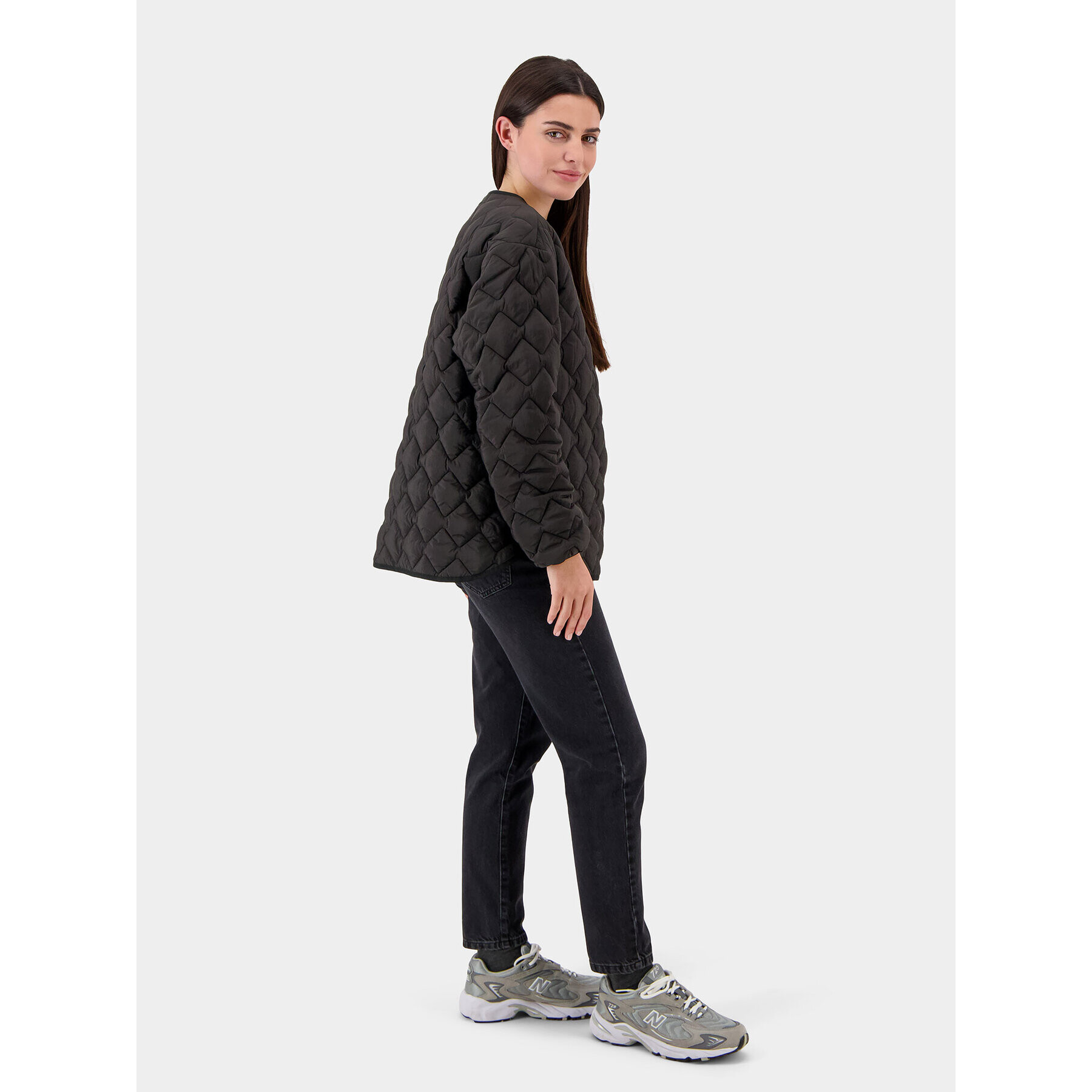 Didriksons Преходно яке Malla 504725 Черен Straight Fit - Pepit.bg